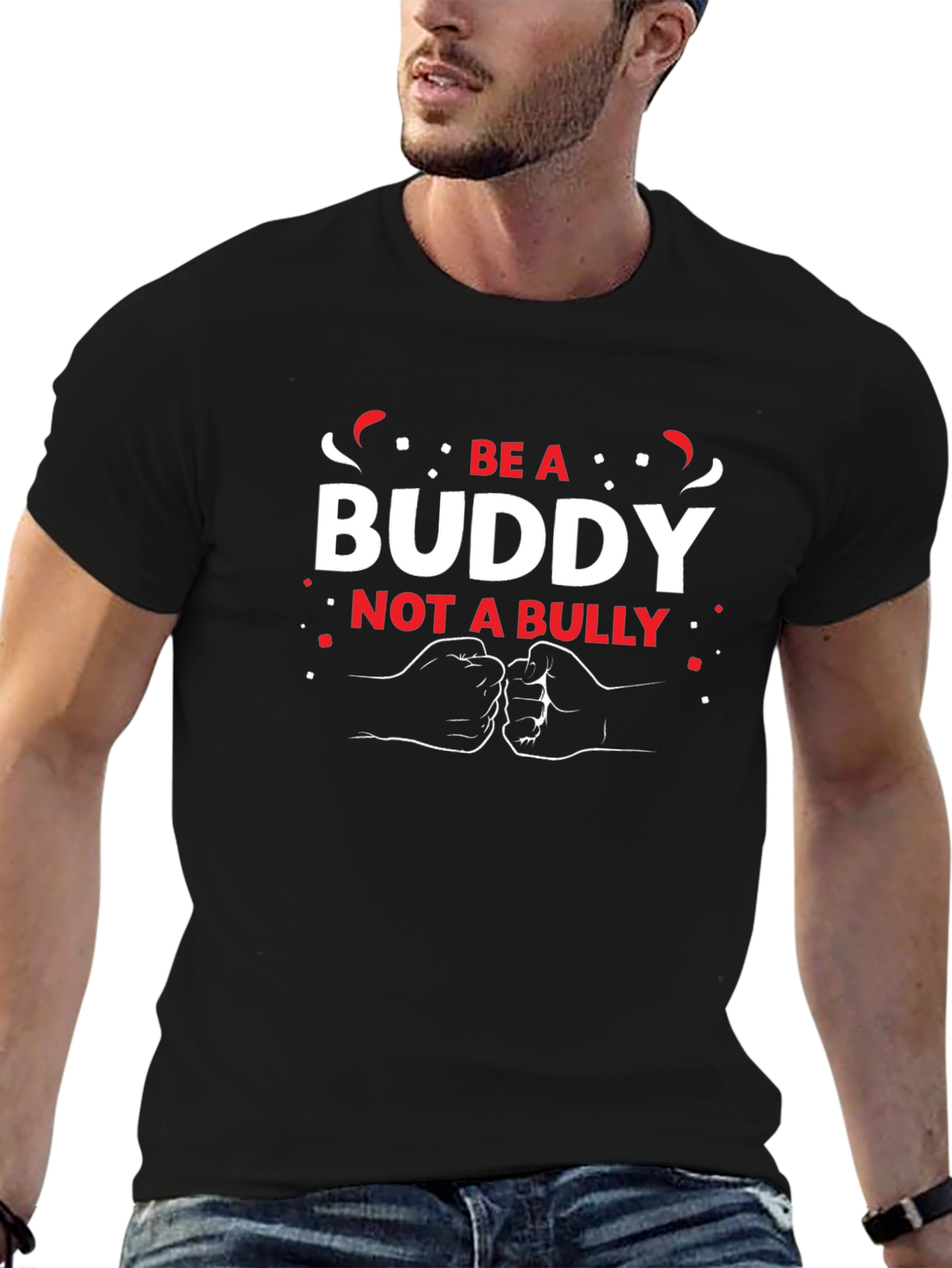 Be A Buddy Not A Bully Graphic Tee