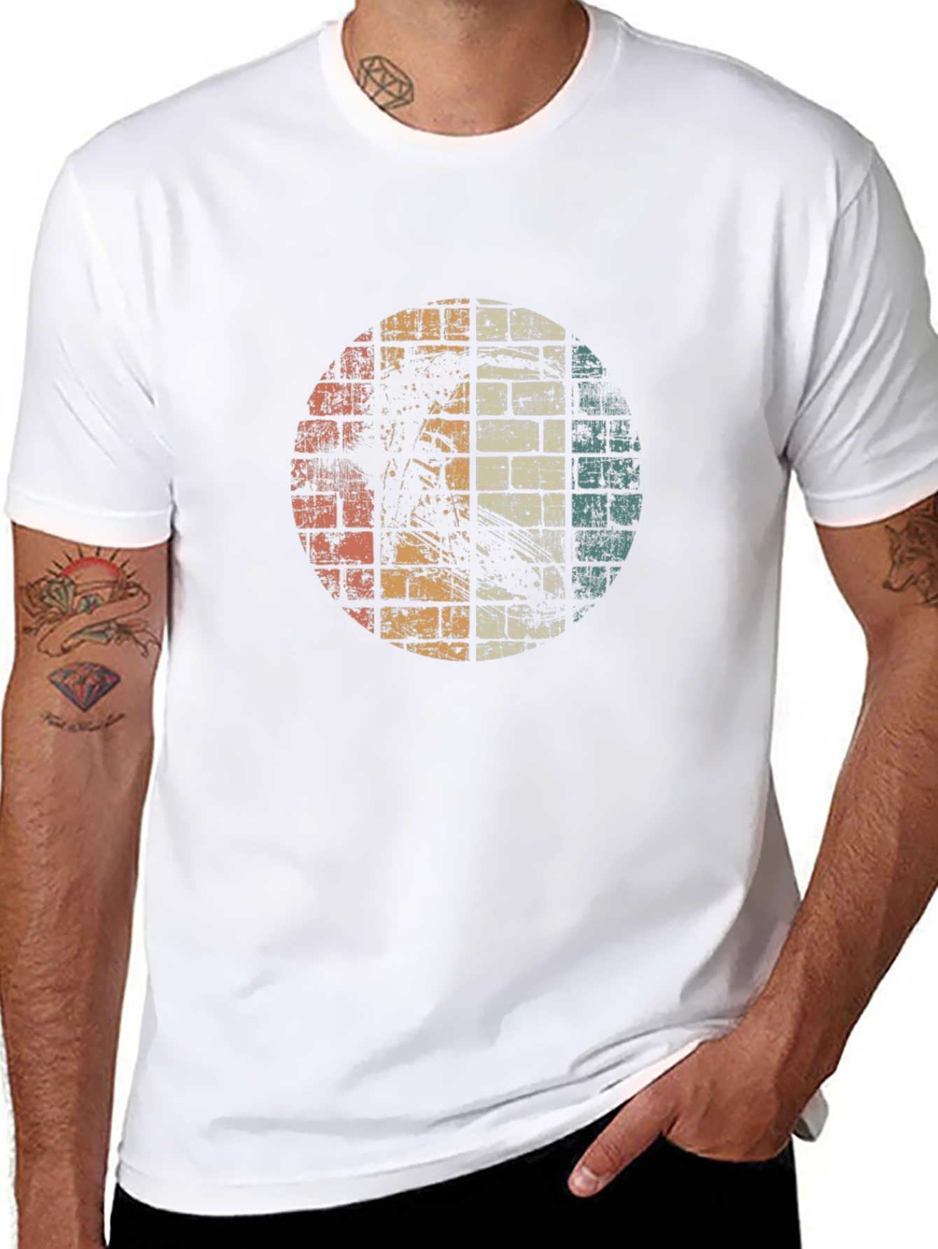 Retro Brick Wall T-Shirt