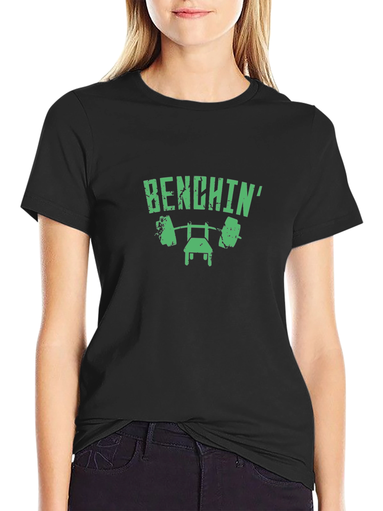 Bench Pressing T-Shirt - Gym Workout Apparel