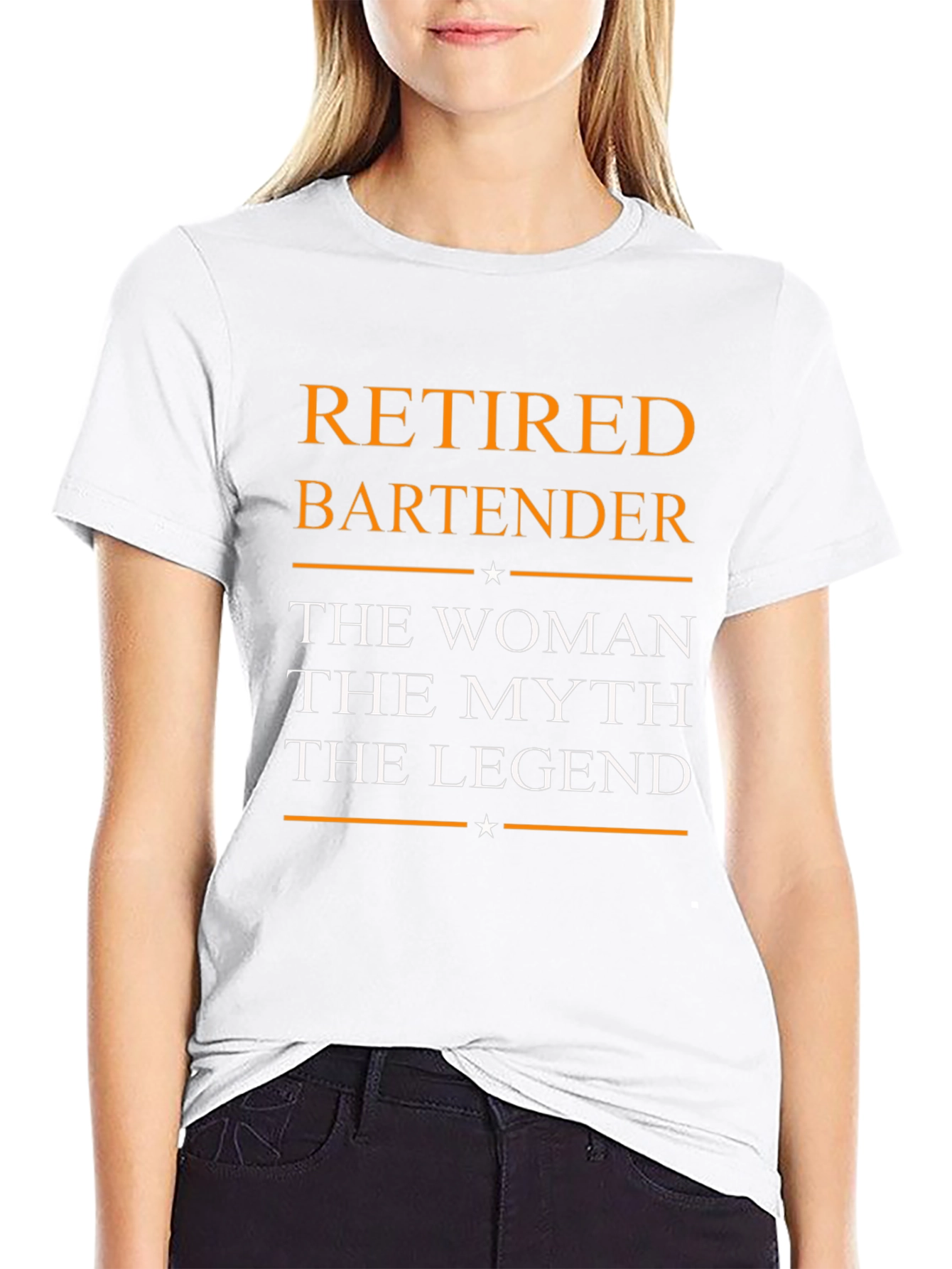 Retired Bartender: The Woman Myth Legend T-Shirt