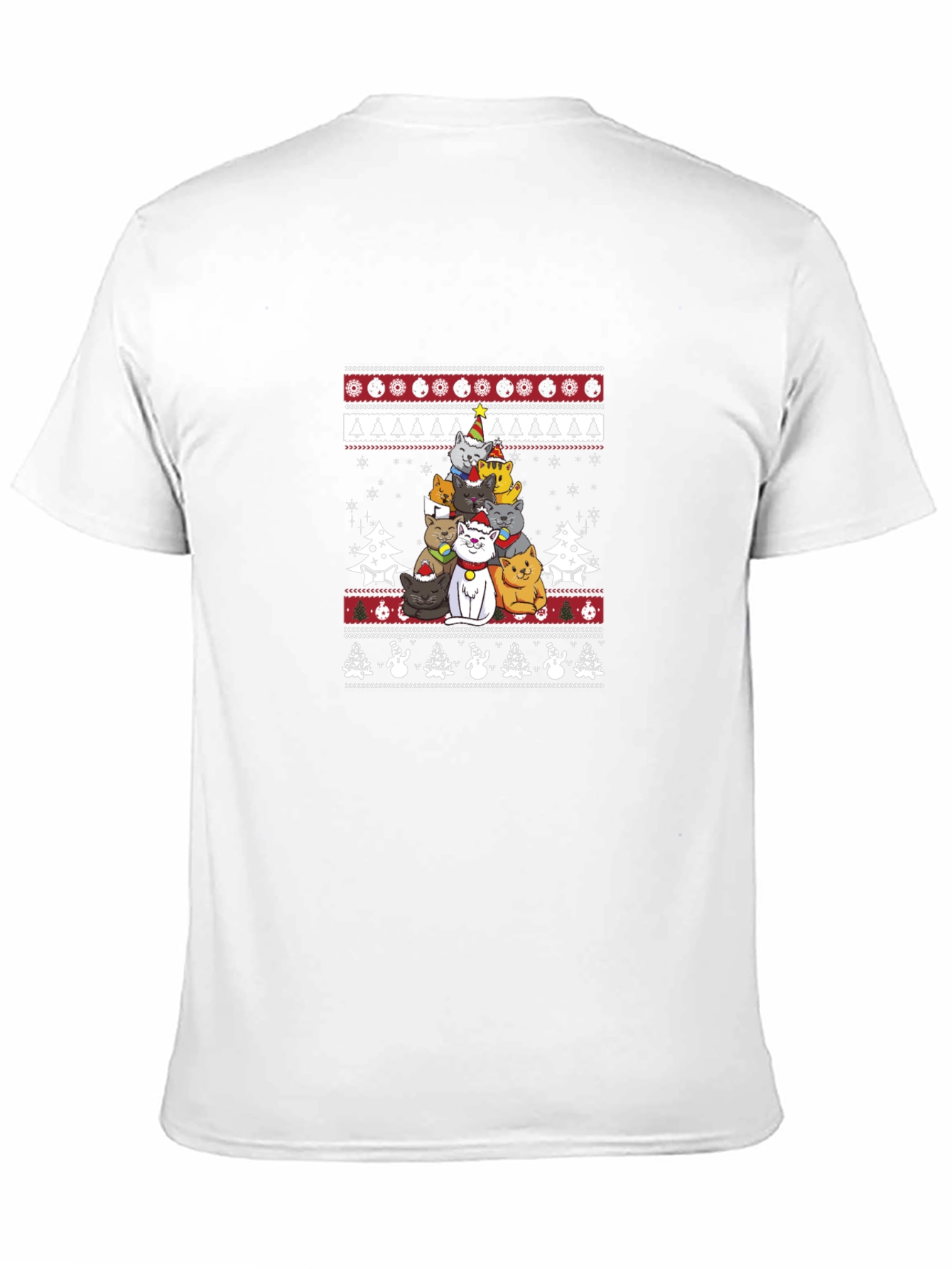 Christmas Cats T-Shirt Ugly Sweater Style