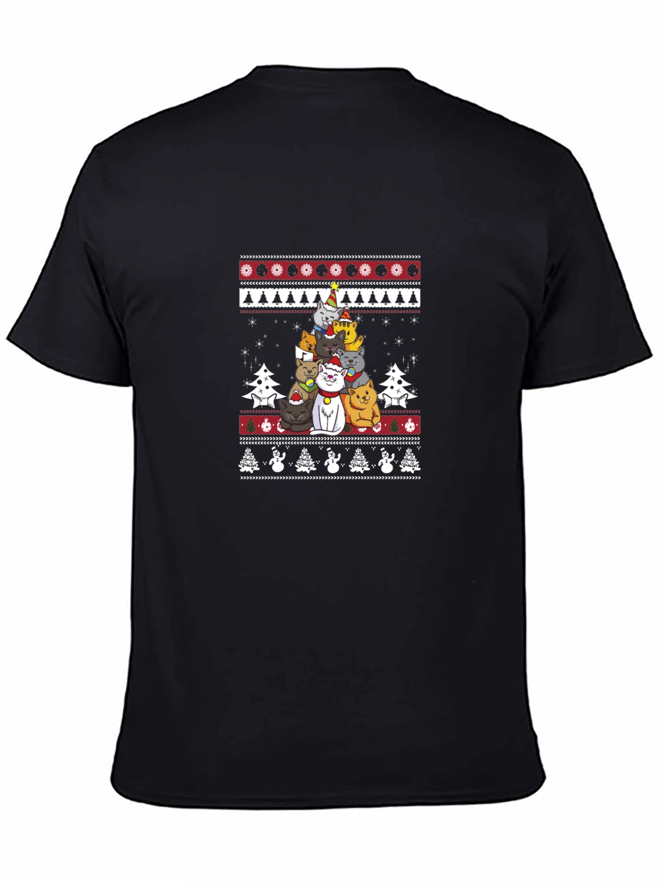 Christmas Cats T-Shirt Ugly Sweater Style