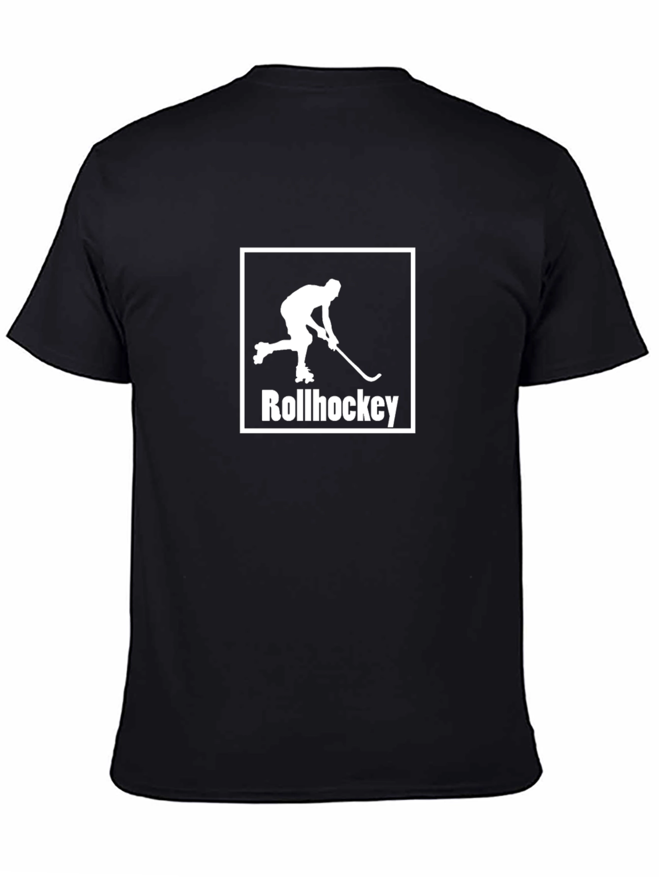 Rollhockey Graphic T-Shirt - Sporty Black Tee