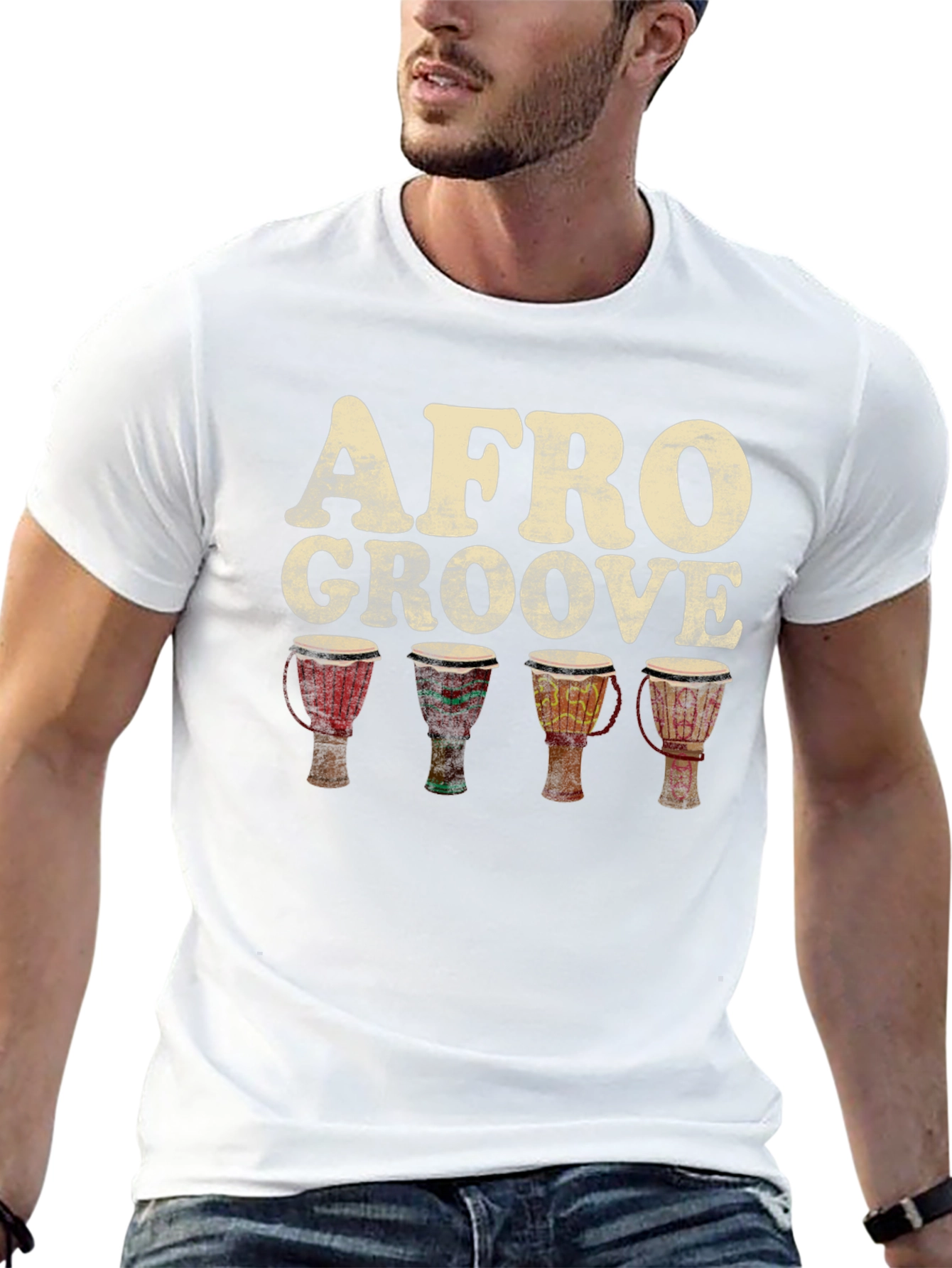 Afro Groove Djembe Drum T-Shirt