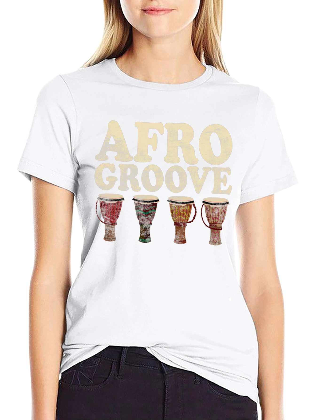 Afro Groove Djembe Drum T-Shirt