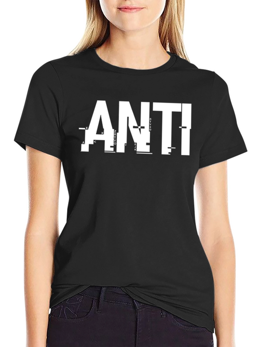 Anti Glitch Graphic Black T-Shirt