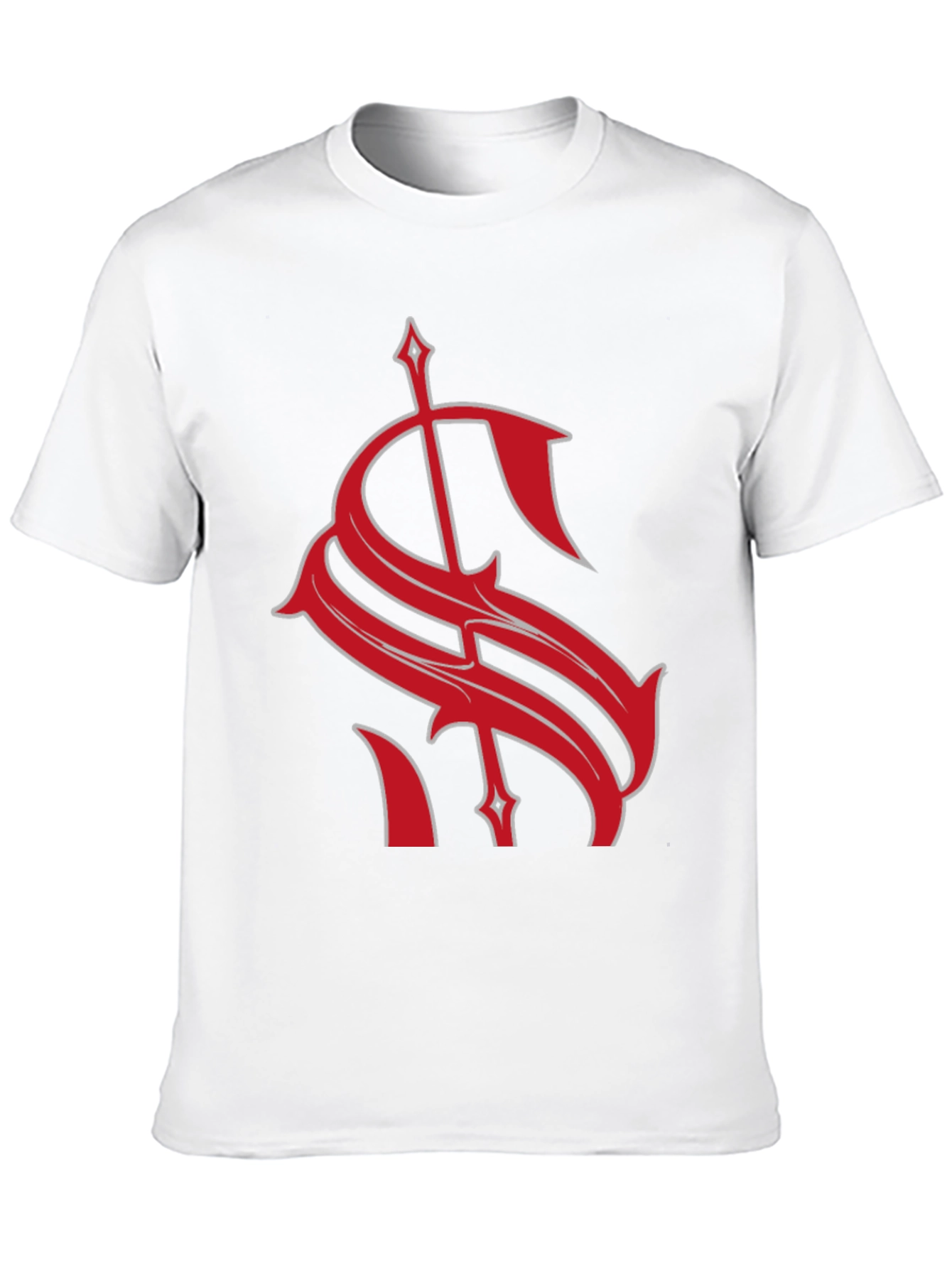 Bold Red Graphic Tee - Statement Dollar Sign Design