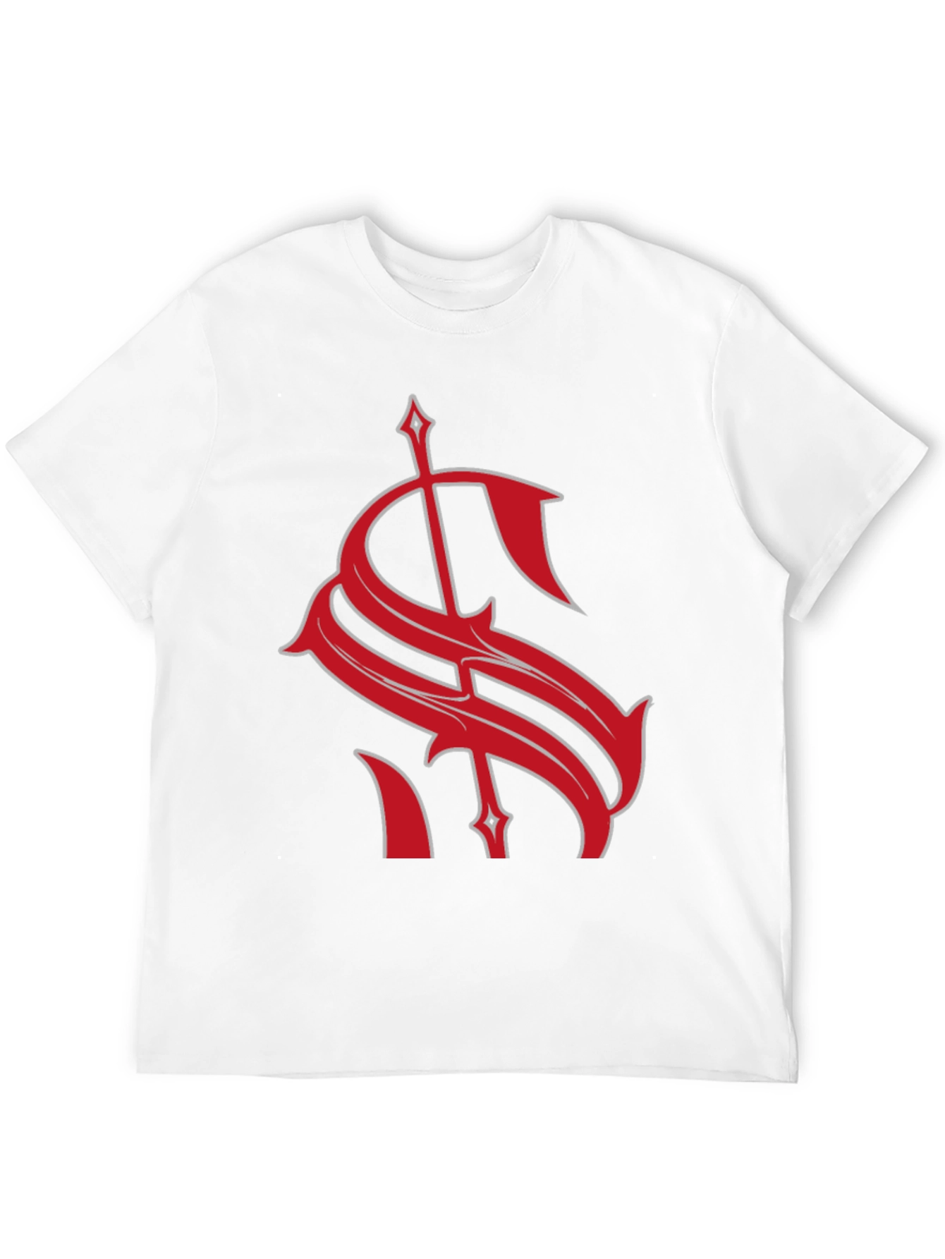 Bold Red Graphic Tee - Statement Dollar Sign Design