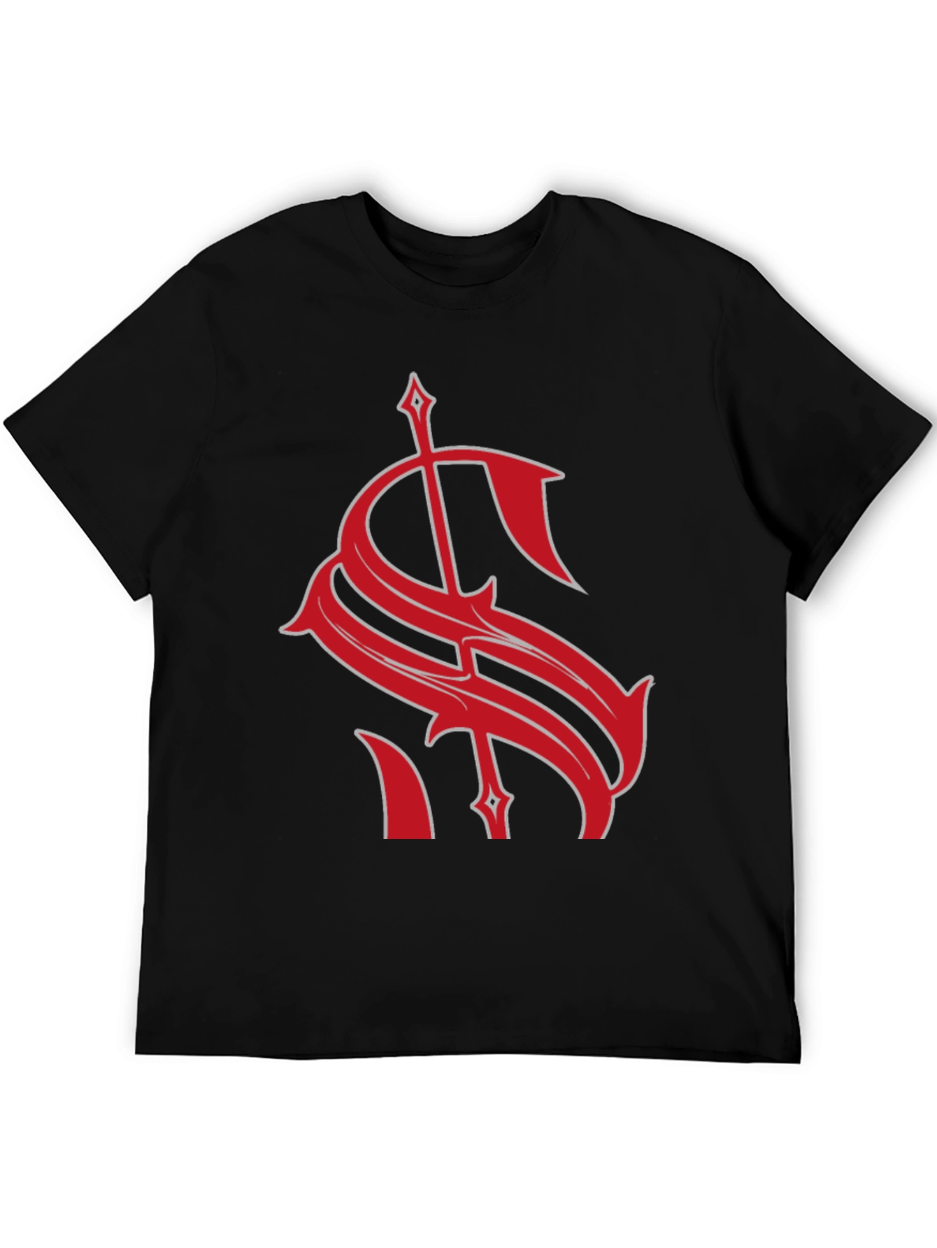 Bold Red Graphic Tee - Statement Dollar Sign Design