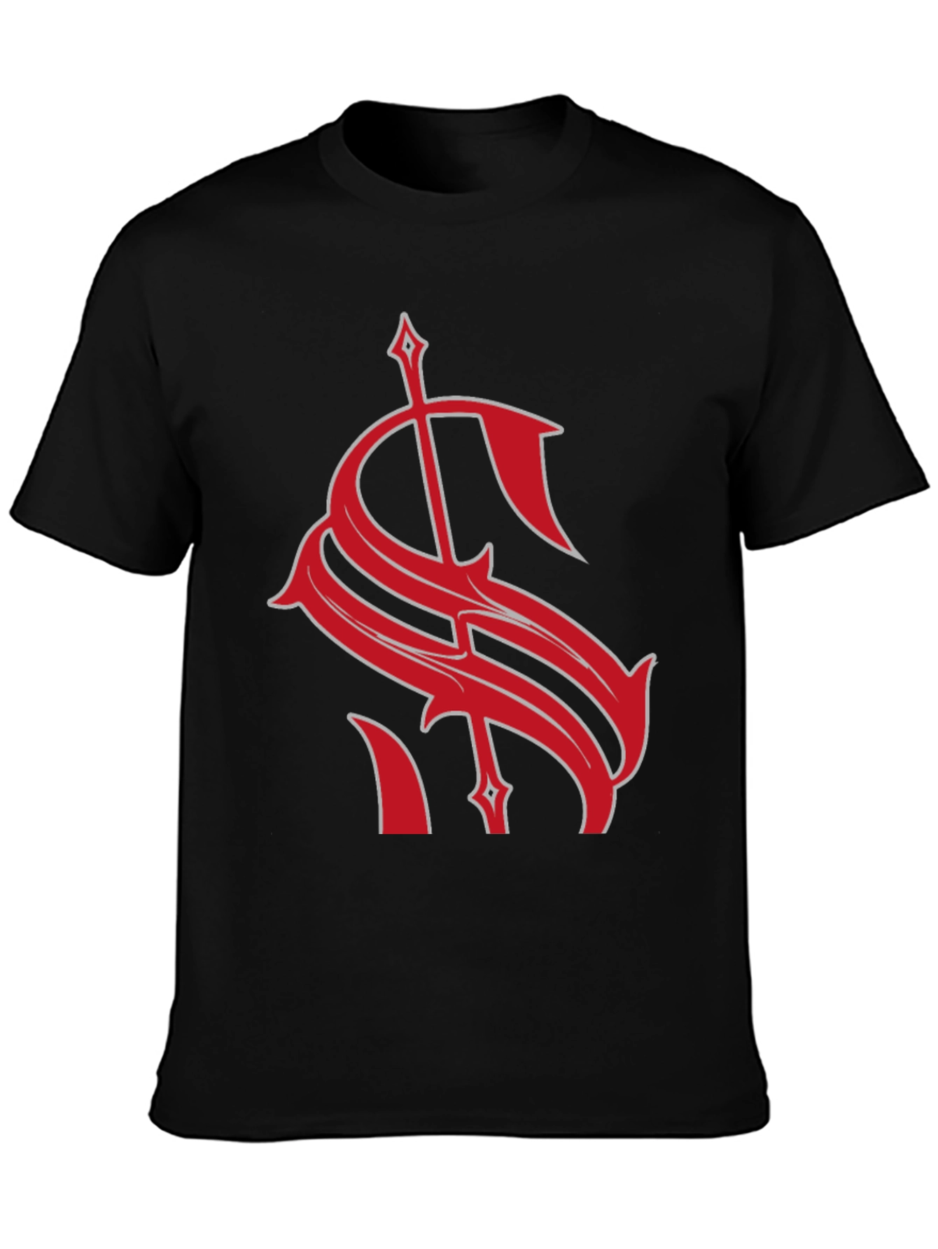 Bold Red Graphic Tee - Statement Dollar Sign Design