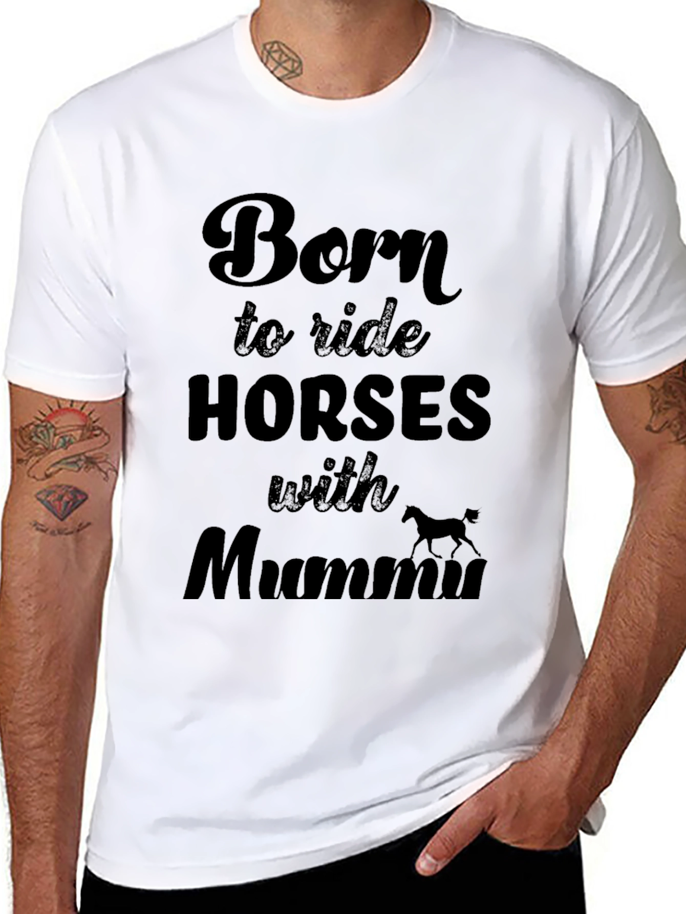 Born to Ride Horses T-Shirt