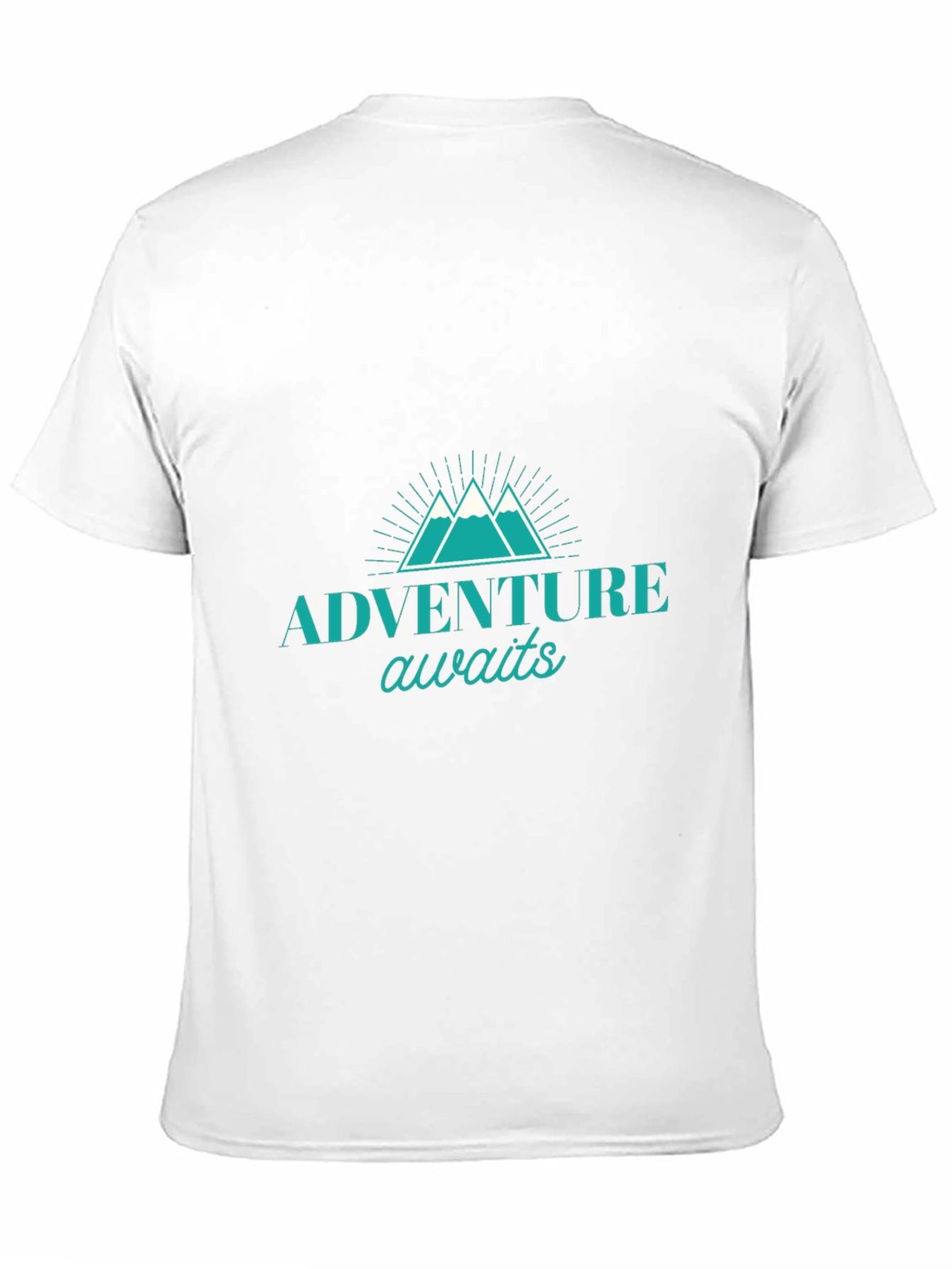 Adventure Awaits Graphic Tee - Black Cotton T-Shirt