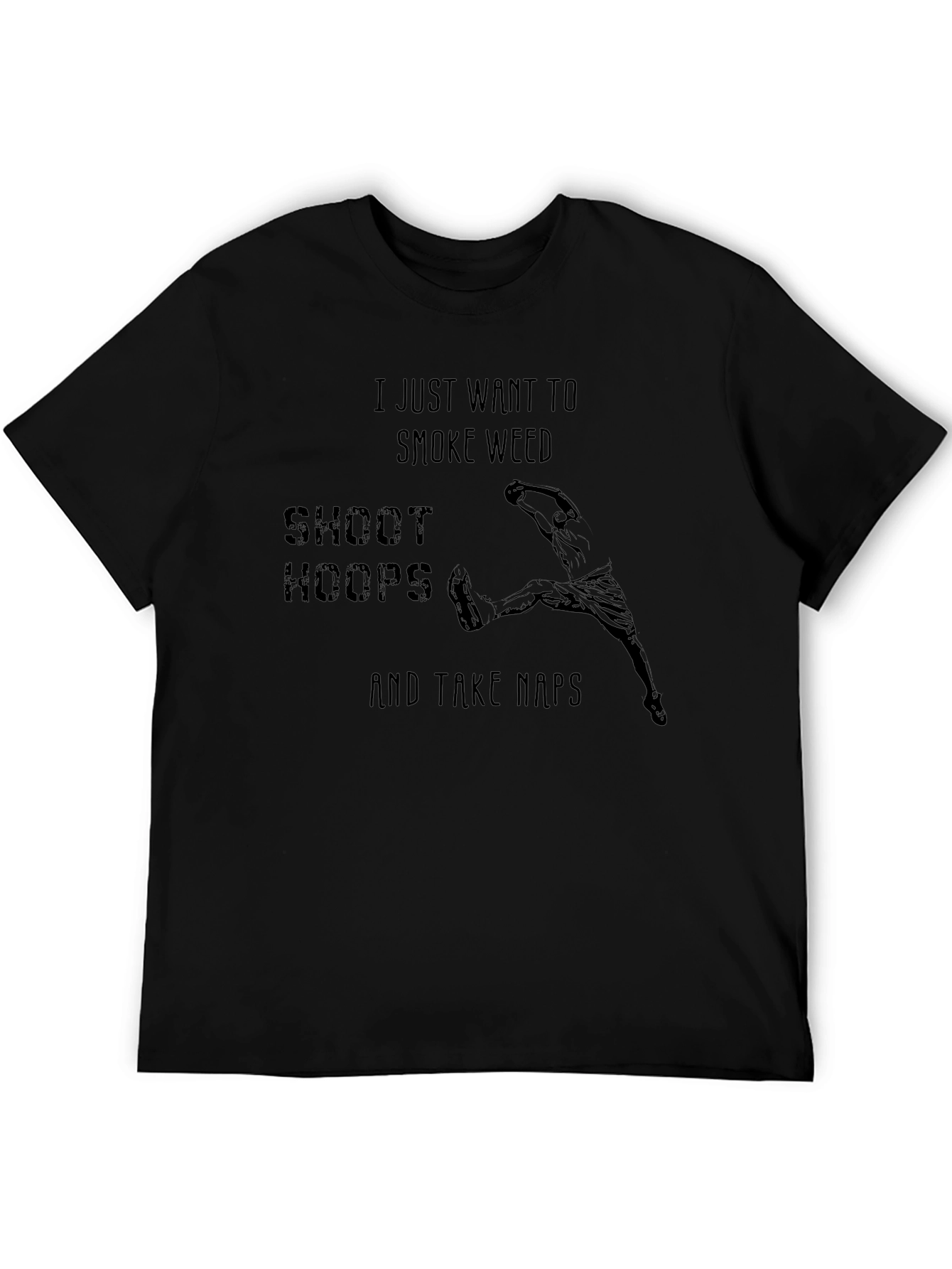 Smoke Weed Shoot Hoops Graphic Tee