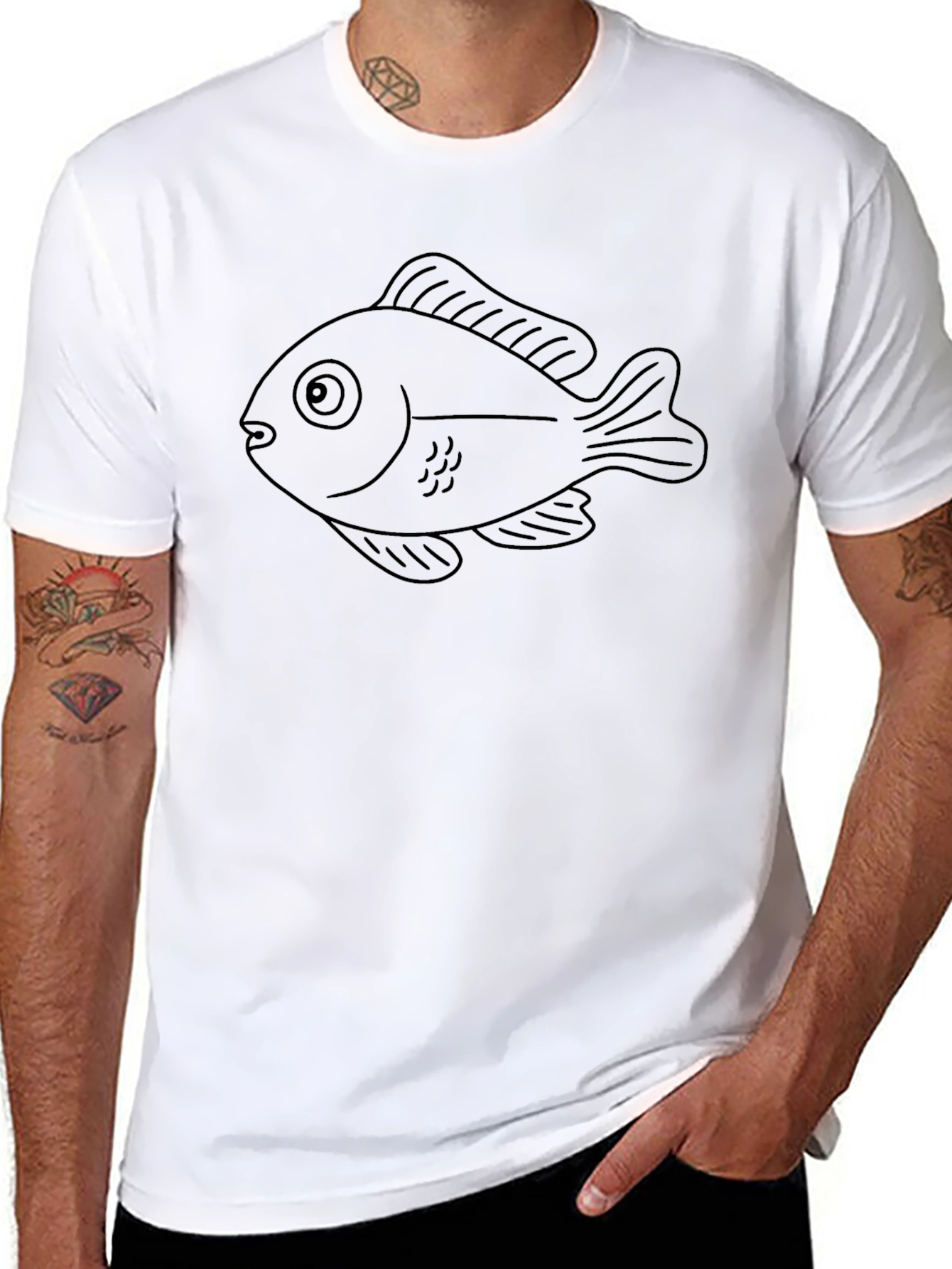 Black Fish Graphic Tee - Unisex