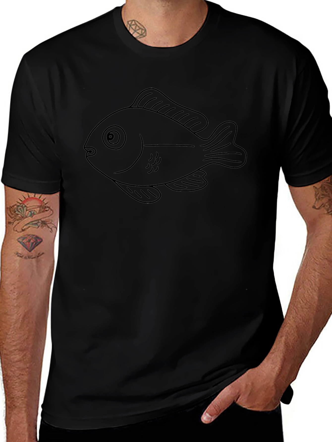 Black Fish Graphic Tee - Unisex