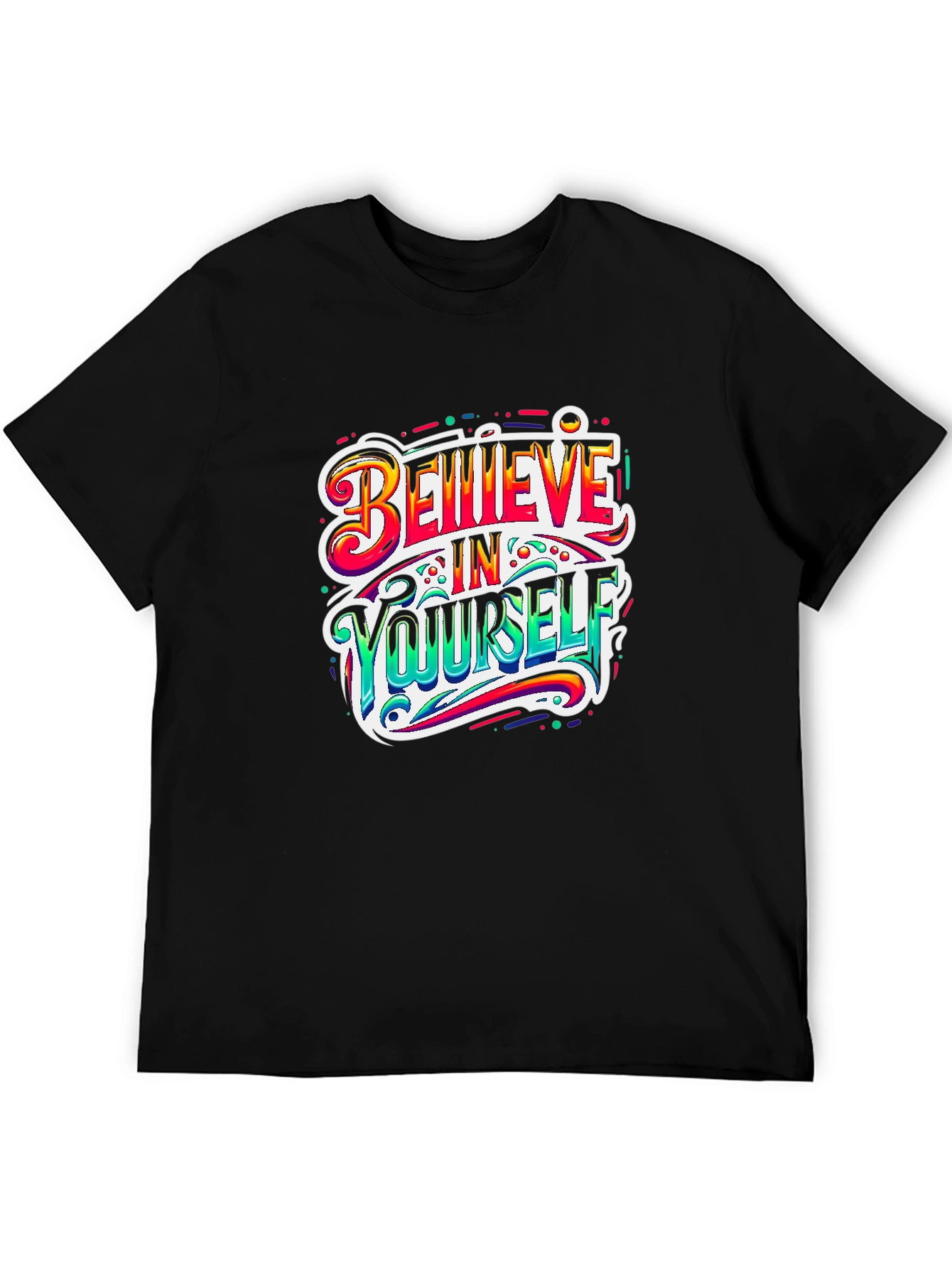 Believe in Yourself Graphic Tee - Black