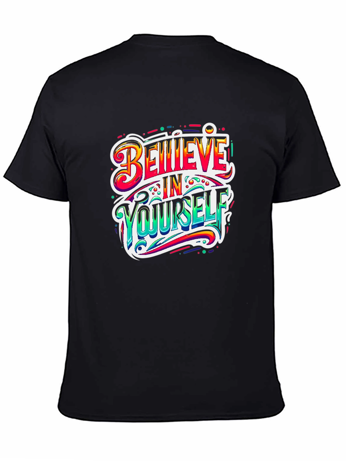 Believe in Yourself Graphic Tee - Black