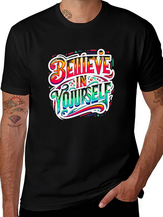 Believe in Yourself Graphic Tee - Black