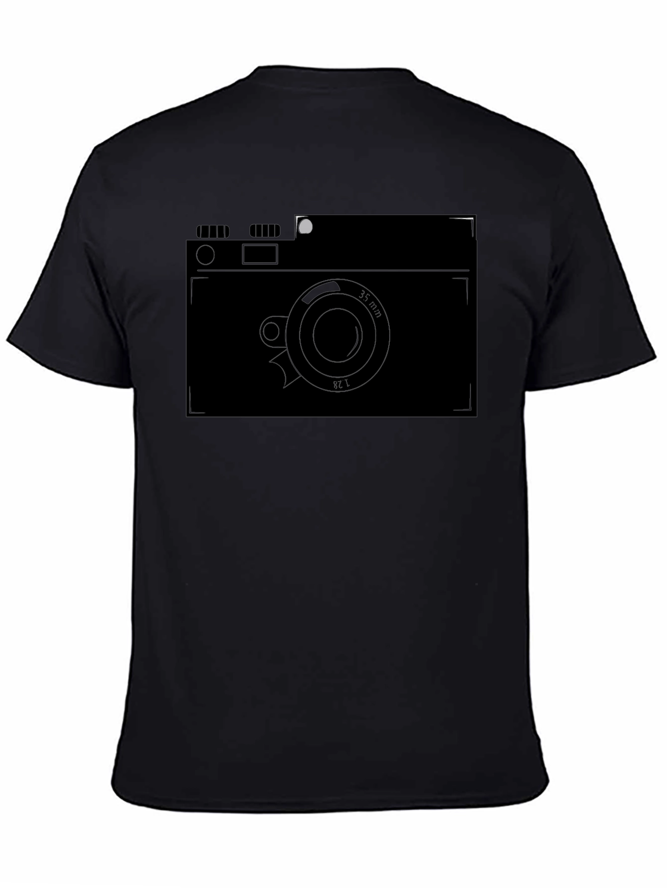 Retro Camera Graphic Tee - Black