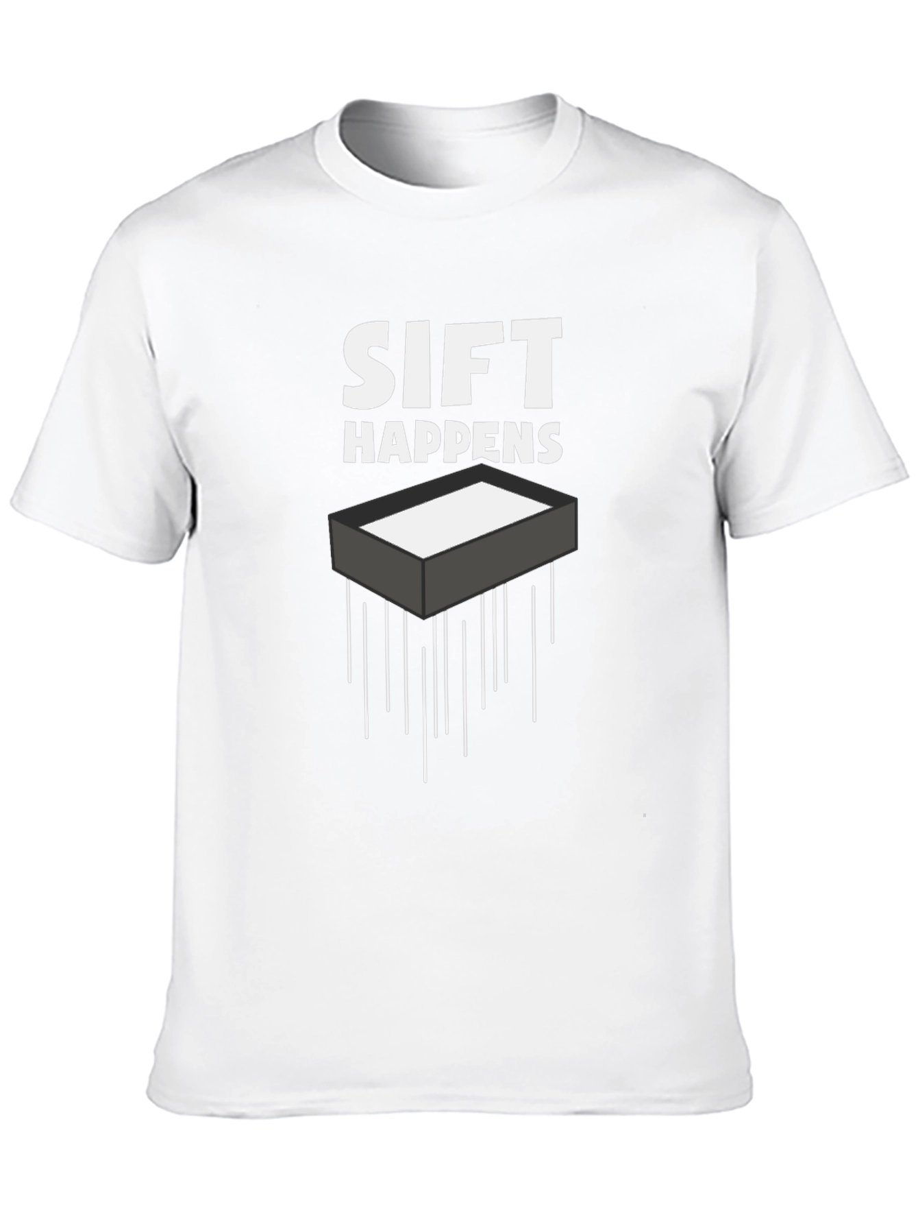 Sift Happens Graphic Tee - Black Cotton T-Shirt