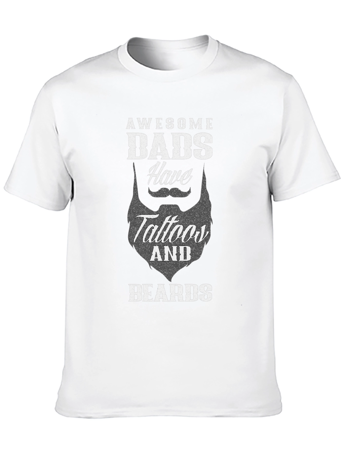 Awesome Dads Tattoo & Beard T-Shirt