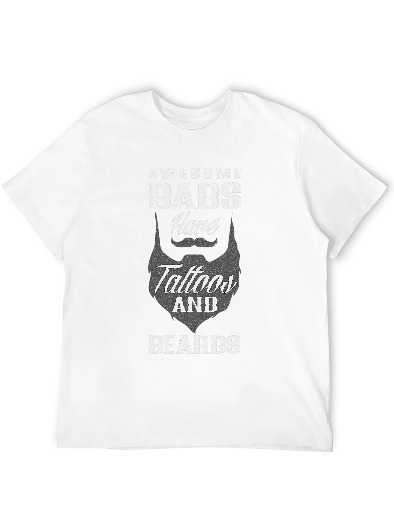 Awesome Dads Tattoo & Beard T-Shirt