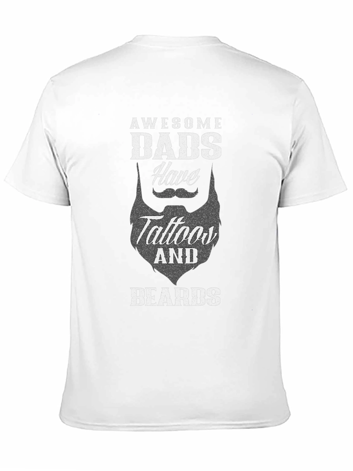 Awesome Dads Tattoo & Beard T-Shirt