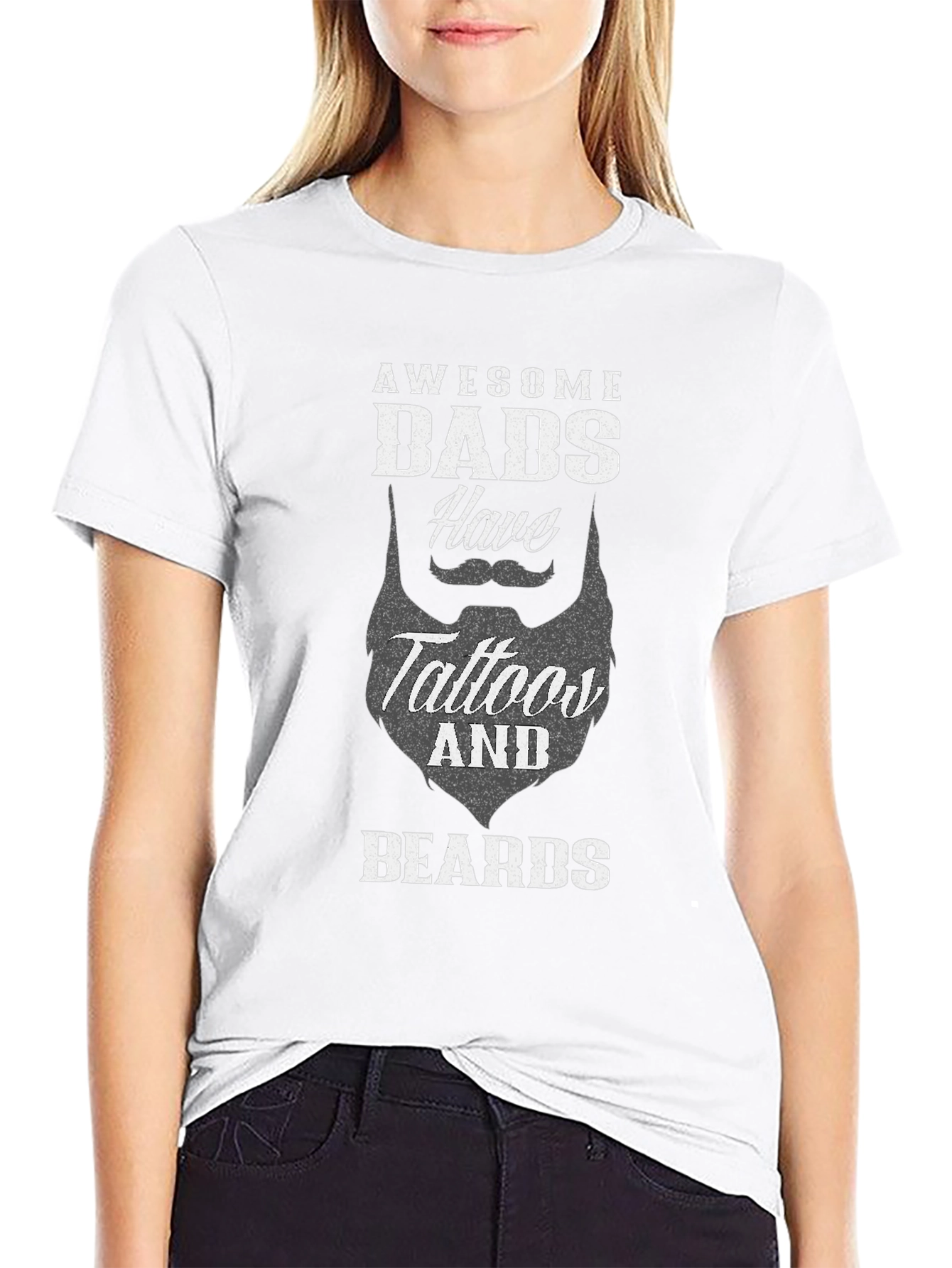 Awesome Dads Tattoo & Beard T-Shirt