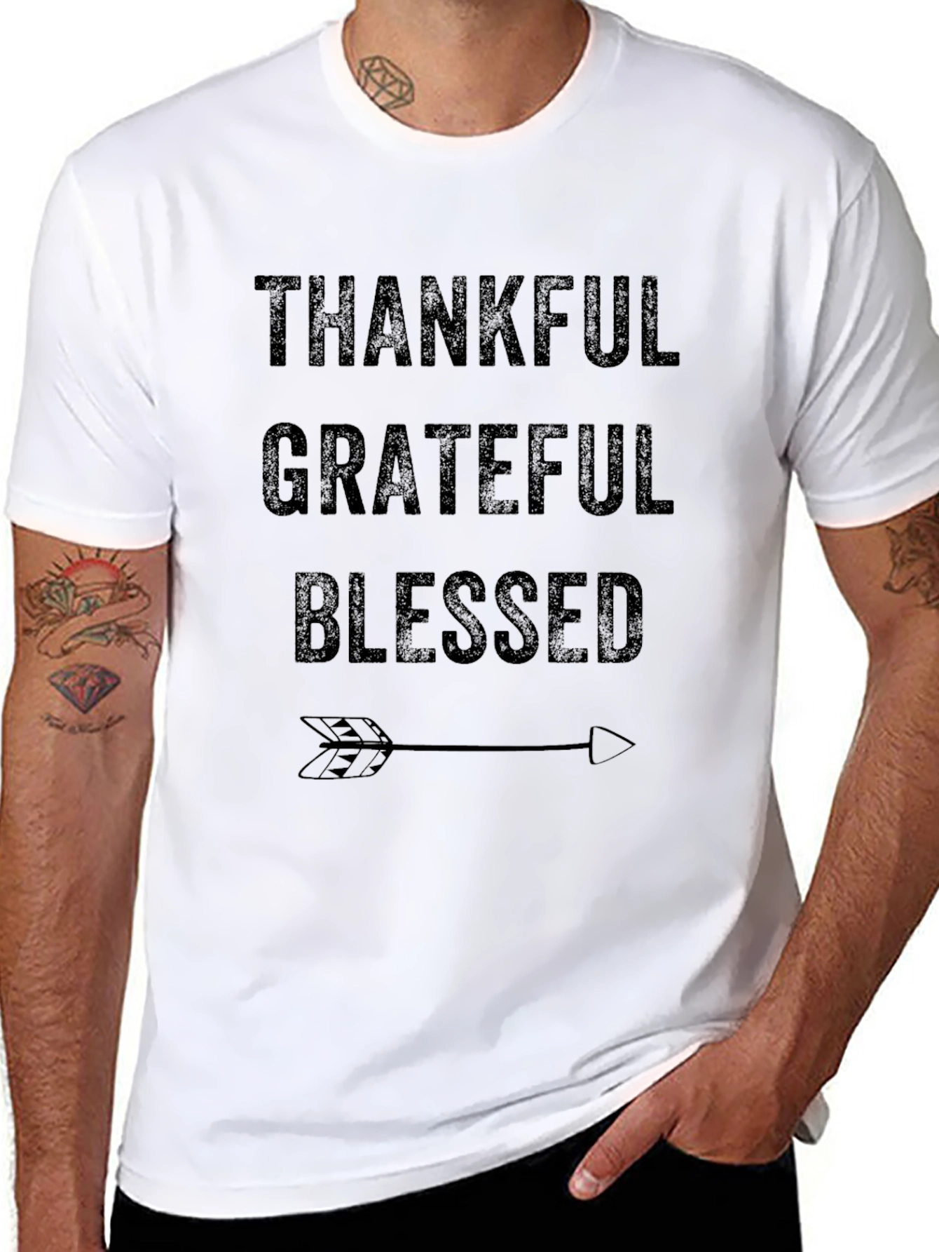 Thankful Grateful Blessed Graphic Tee