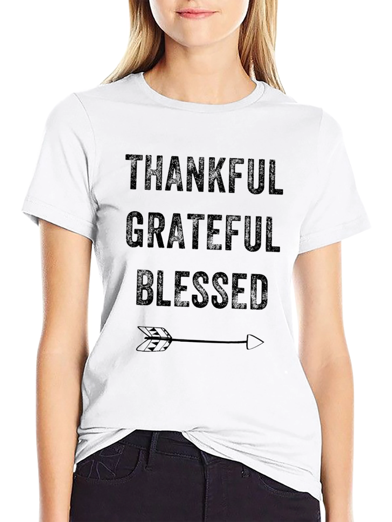 Thankful Grateful Blessed Graphic Tee