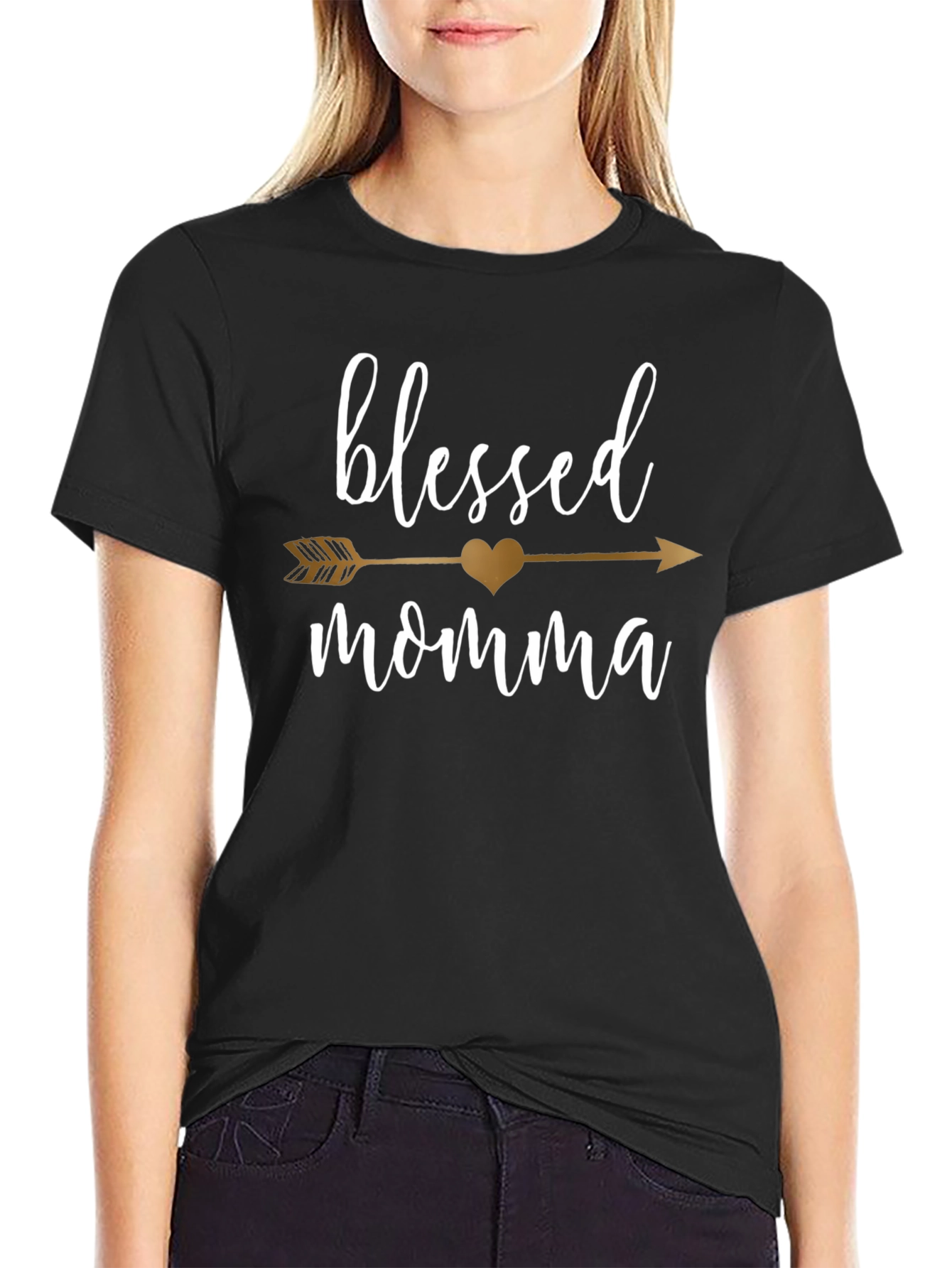 Blessed Momma Arrow T-Shirt
