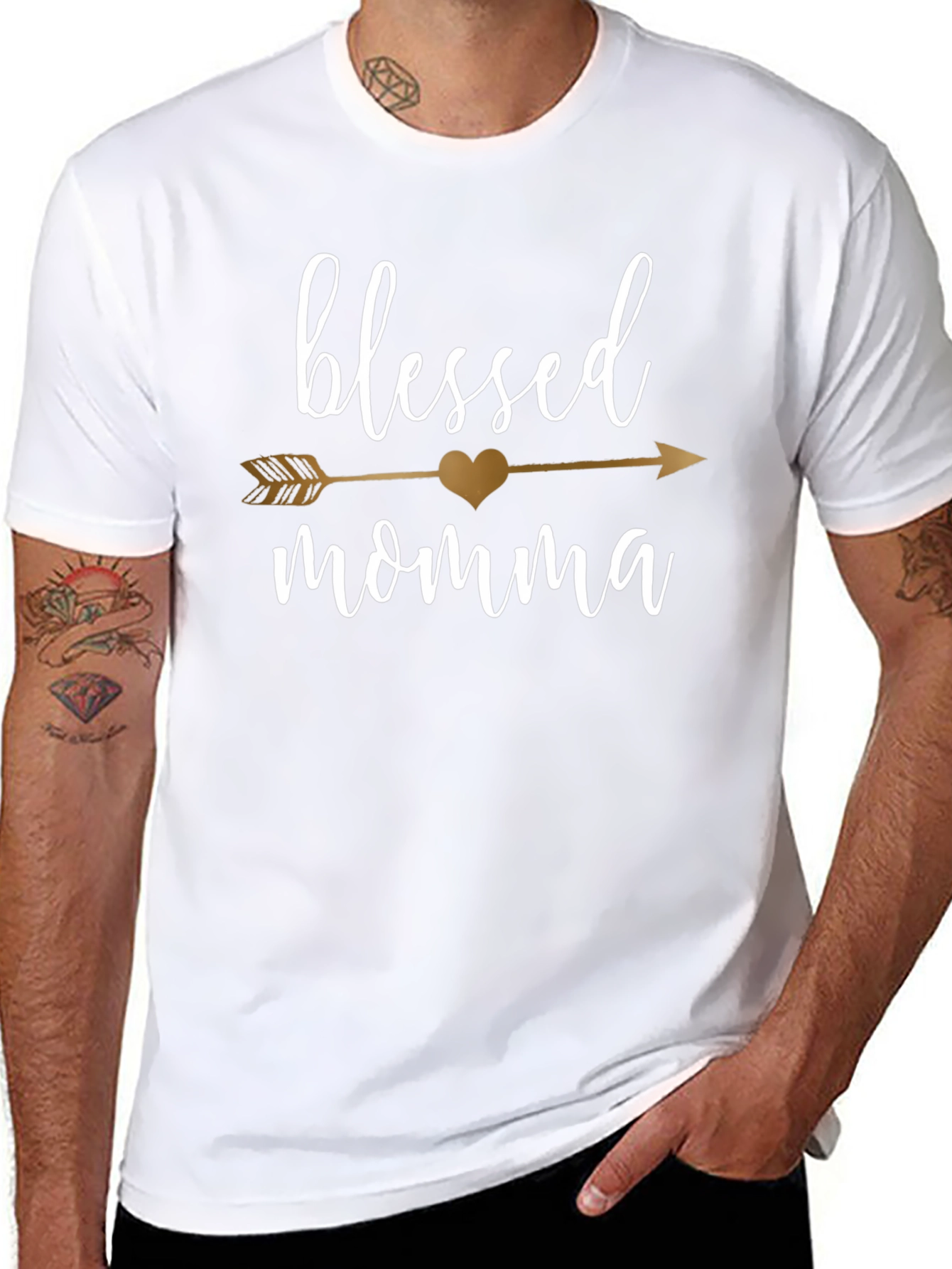 Blessed Momma Arrow T-Shirt