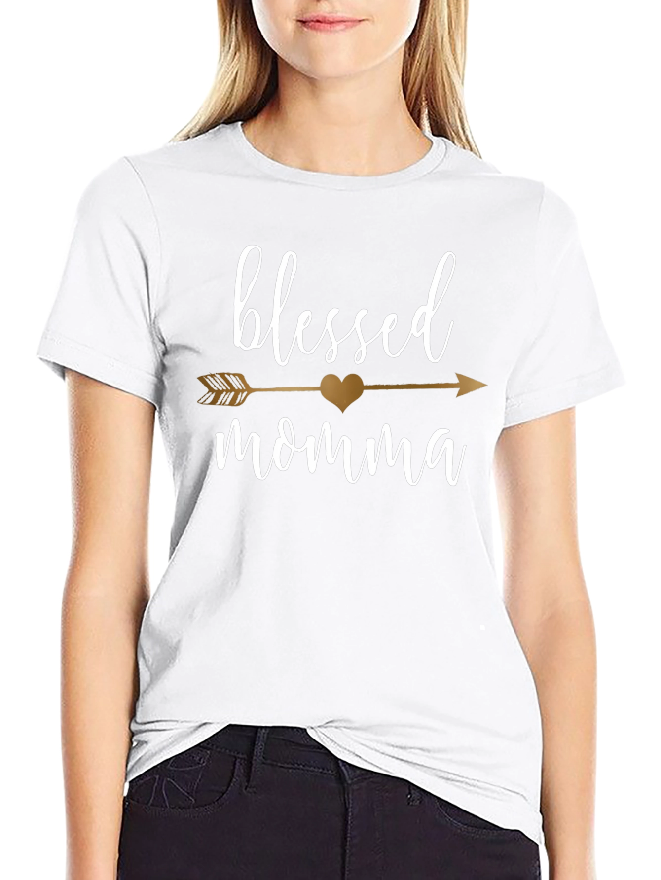 Blessed Momma Arrow T-Shirt