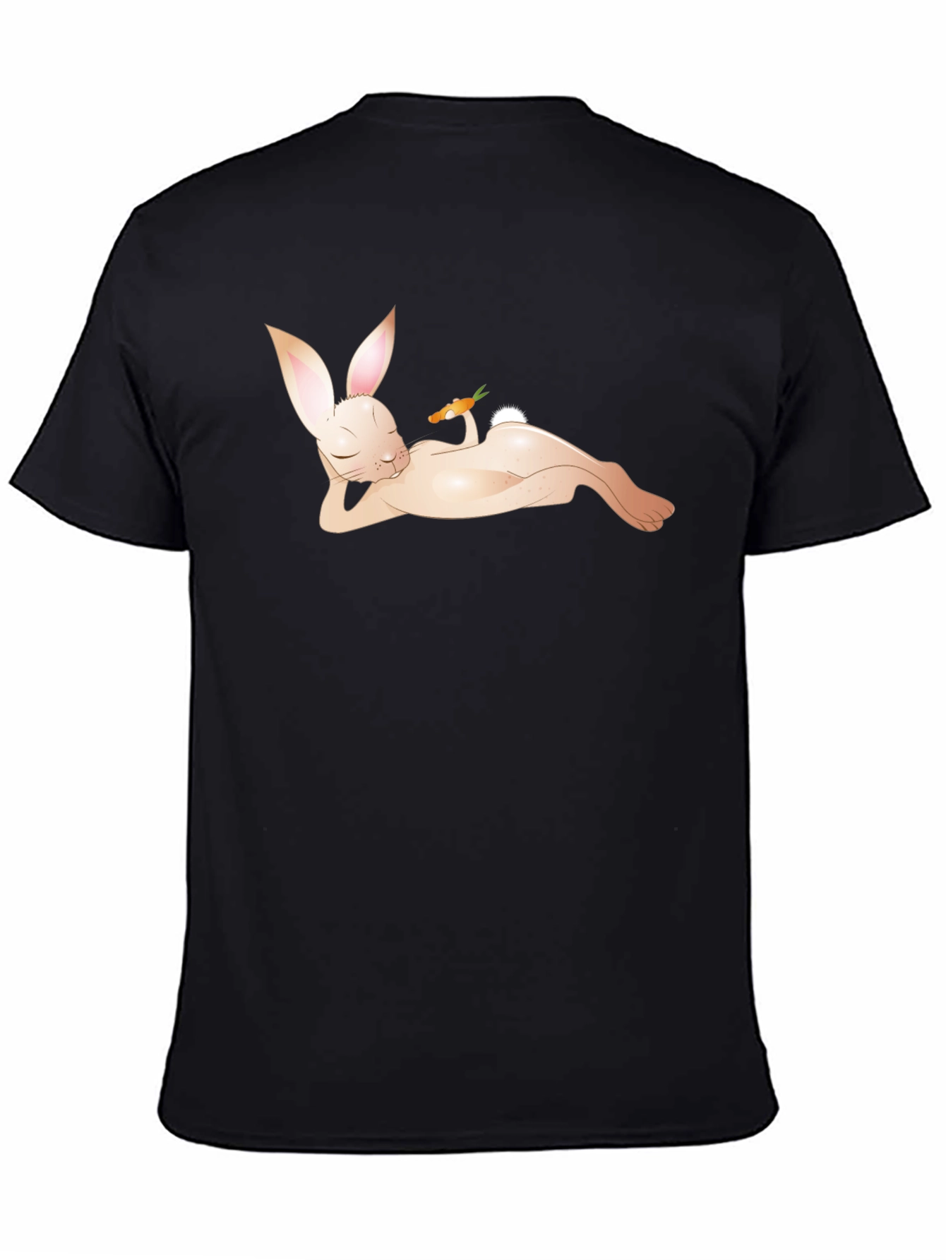 Cool Bunny Graphic Black T-Shirt
