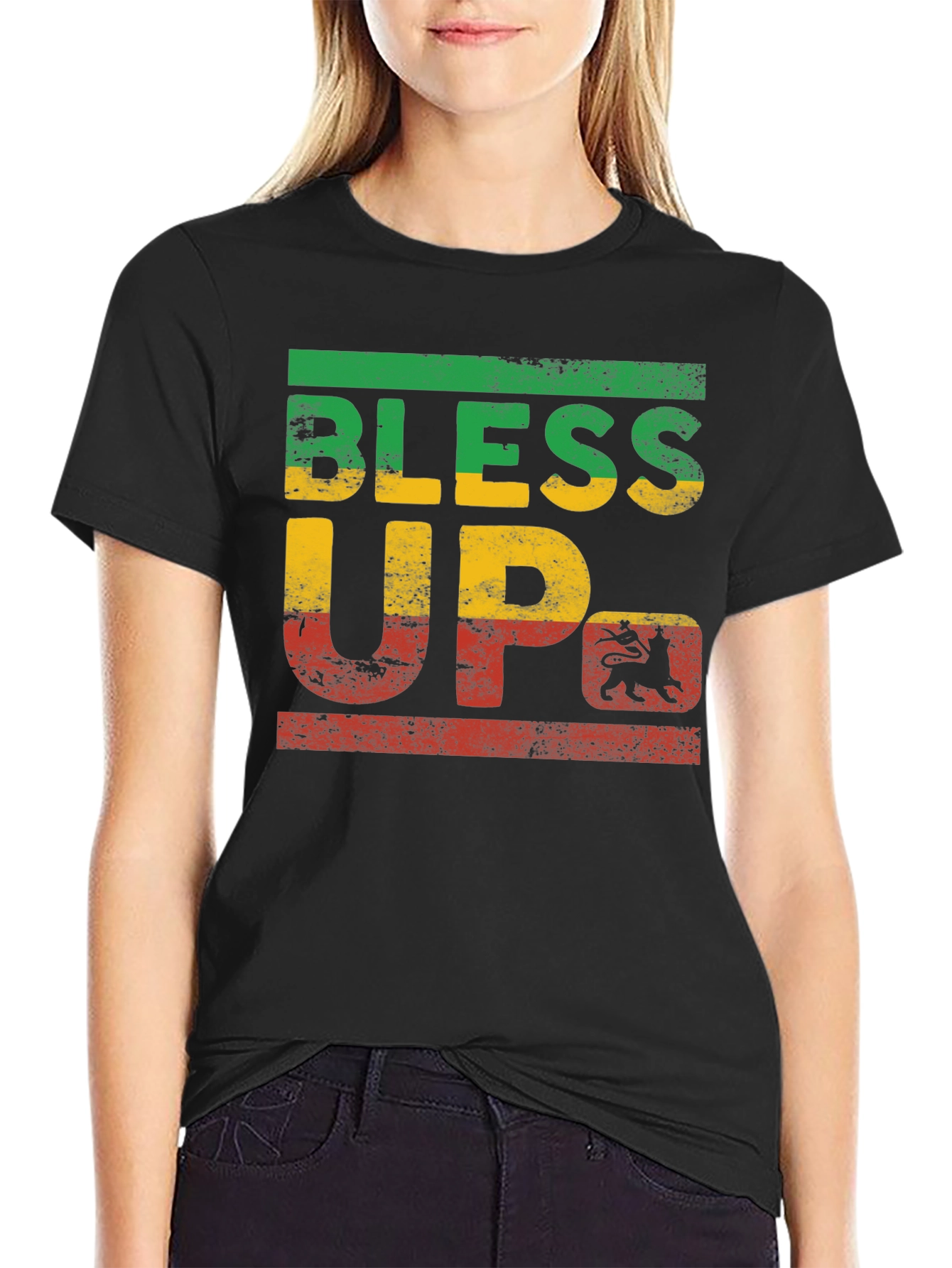 Bless Up Rasta T-Shirt - Reggae Style