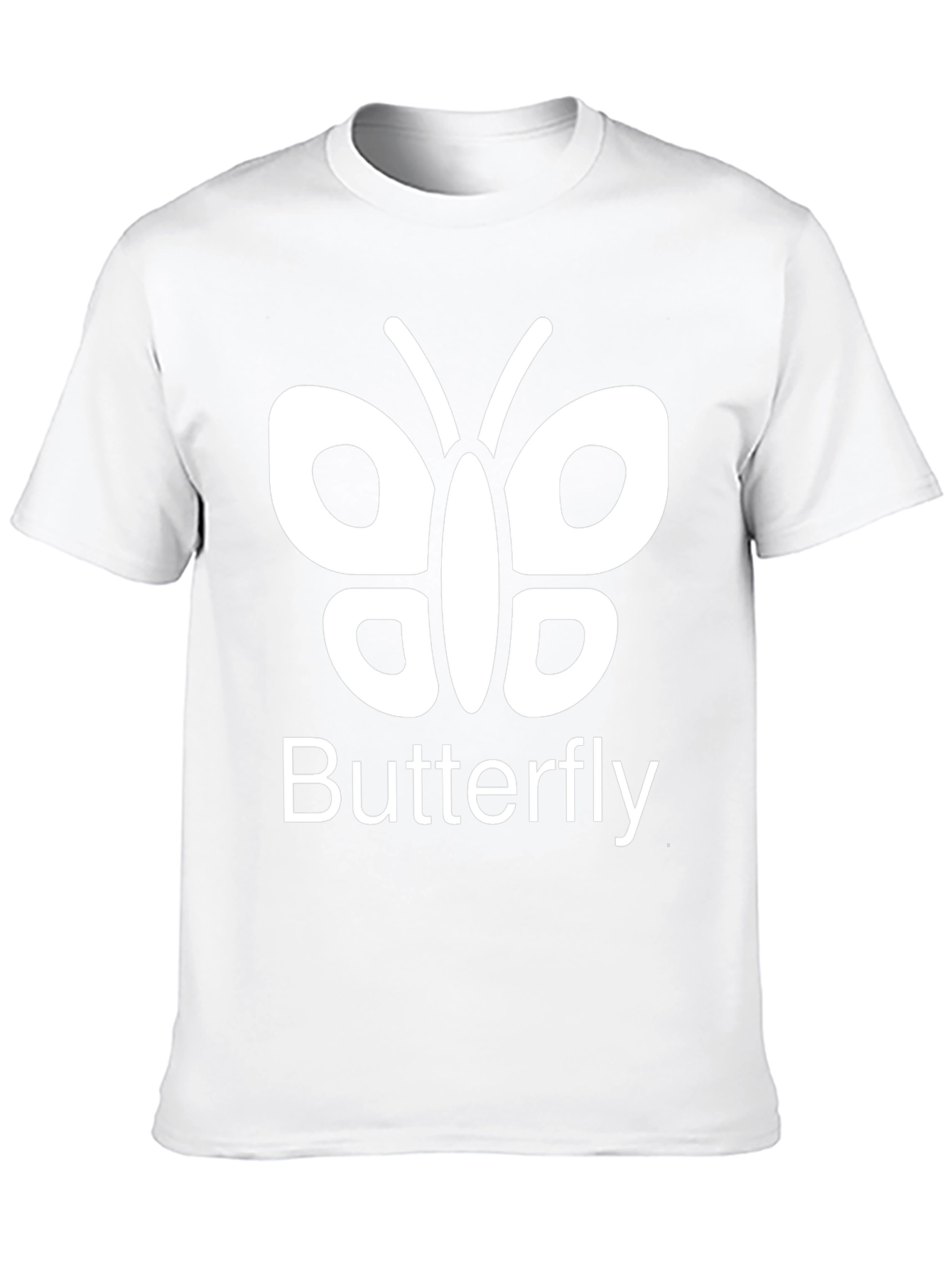 Butterfly Graphic Tee - Casual Black T-Shirt