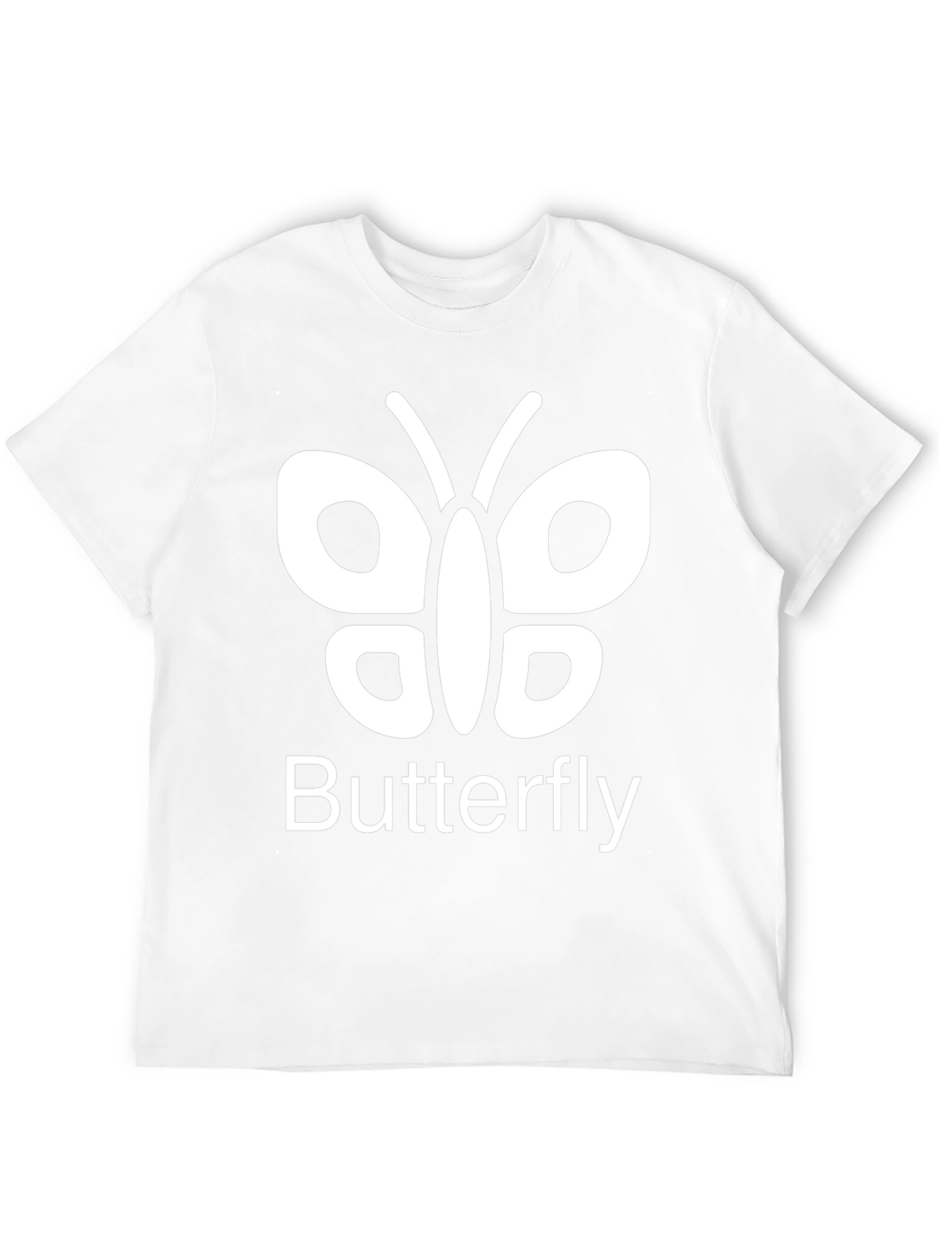 Butterfly Graphic Tee - Casual Black T-Shirt
