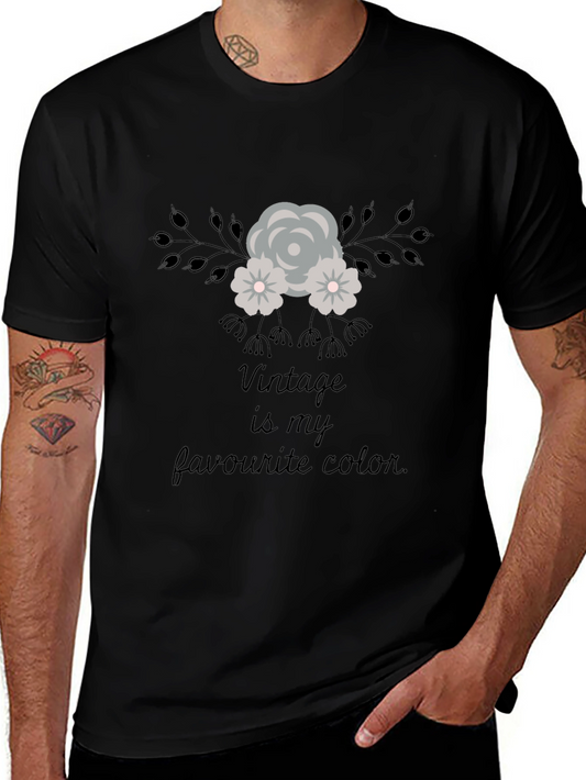 Vintage Florals Graphic Tee - Stylish Comfort