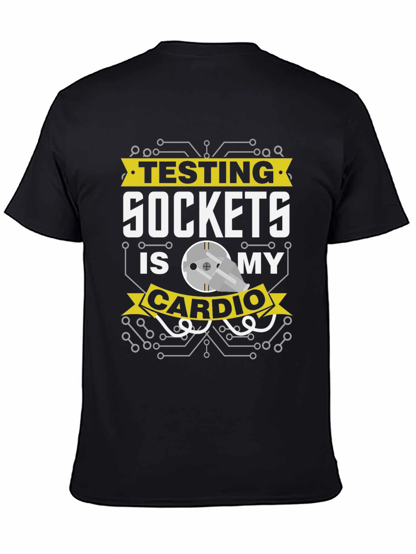 Testing Sockets is My Cardio Graphic Tee