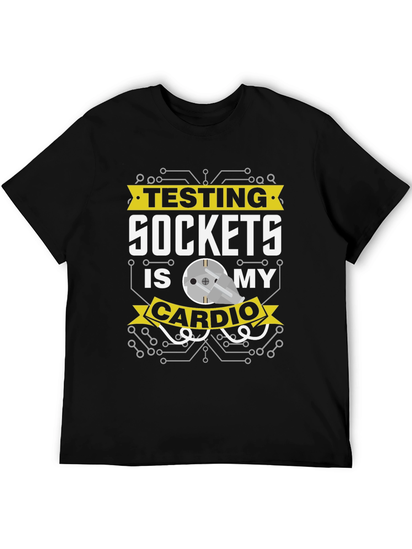 Testing Sockets is My Cardio Graphic Tee