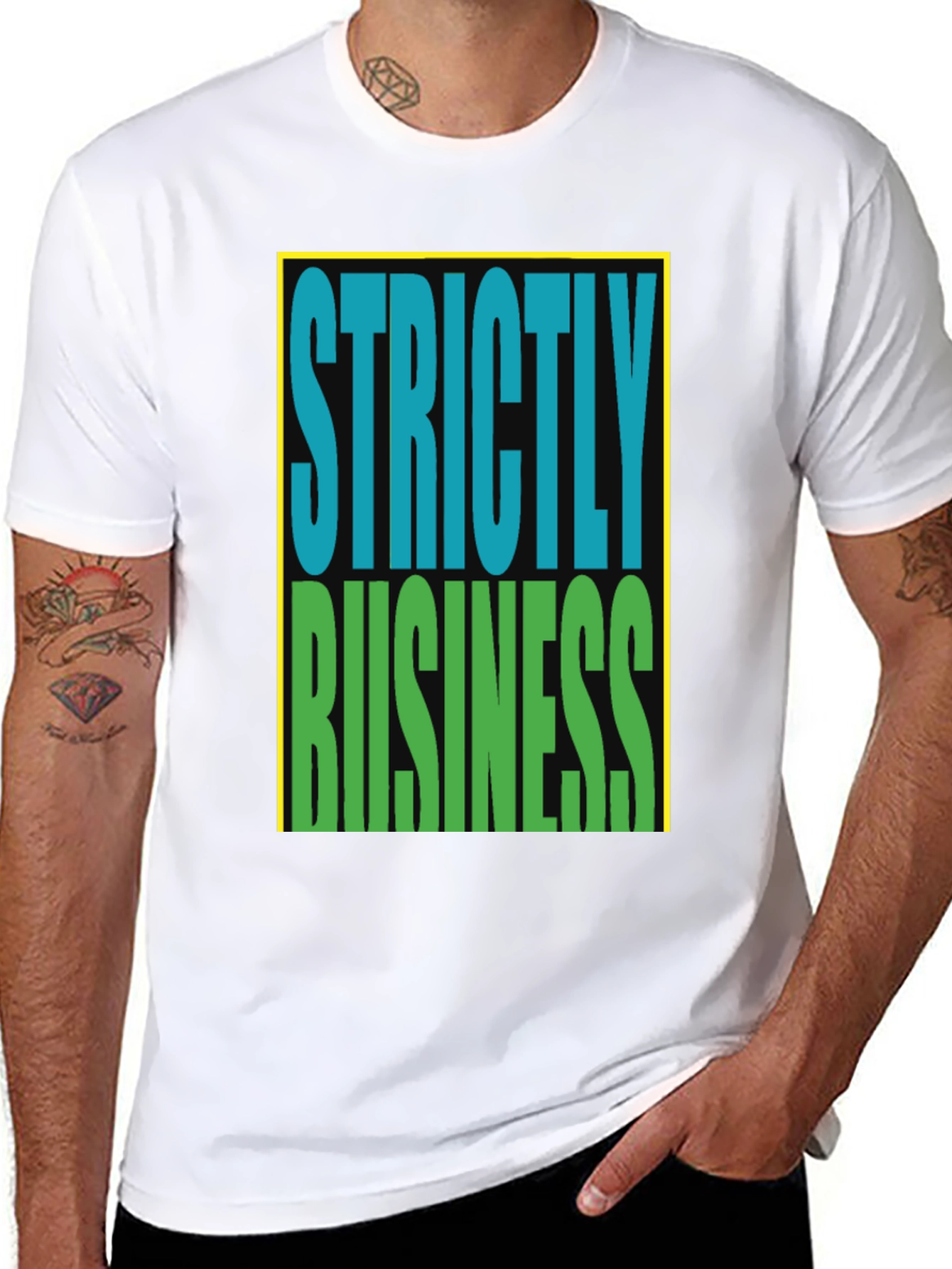 Strictly Business Graphic Tee - Classic Style