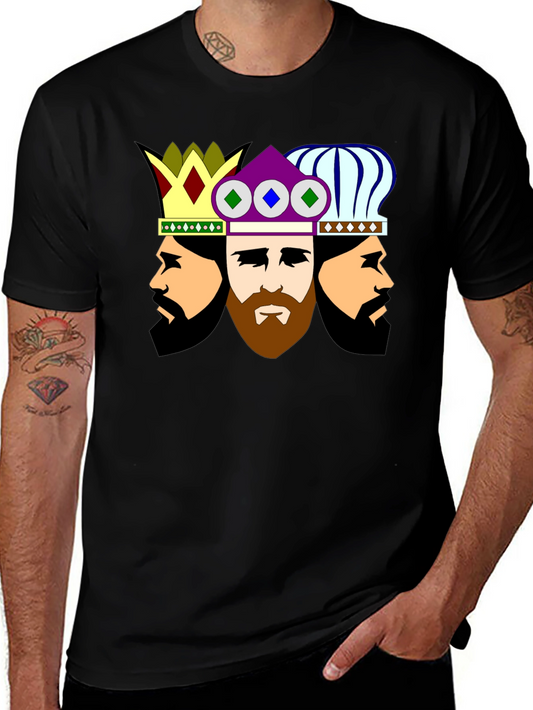 Three Kings Graphic Tee - Stylish Crew Neck T-Shirt