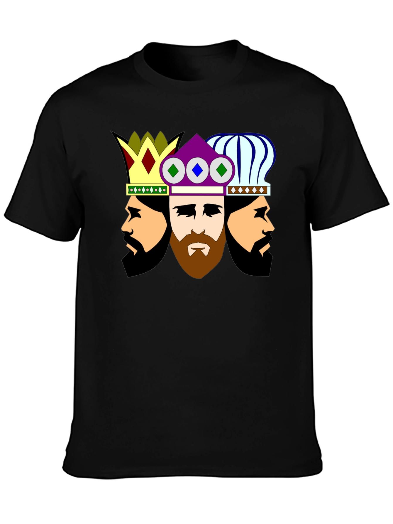 Three Kings Graphic Tee - Stylish Crew Neck T-Shirt