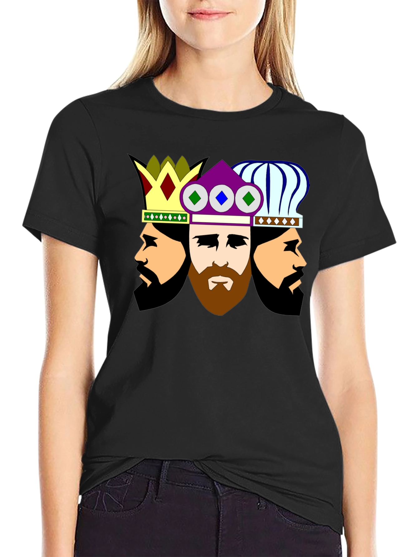 Three Kings Graphic Tee - Stylish Crew Neck T-Shirt