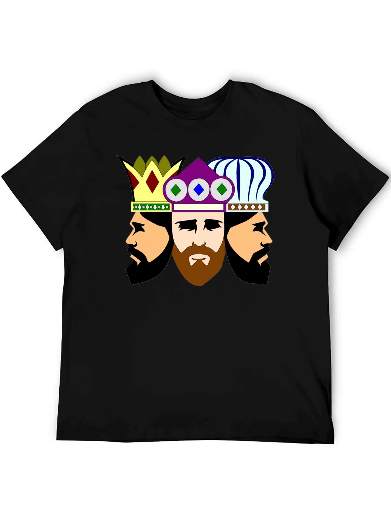 Three Kings Graphic Tee - Stylish Crew Neck T-Shirt