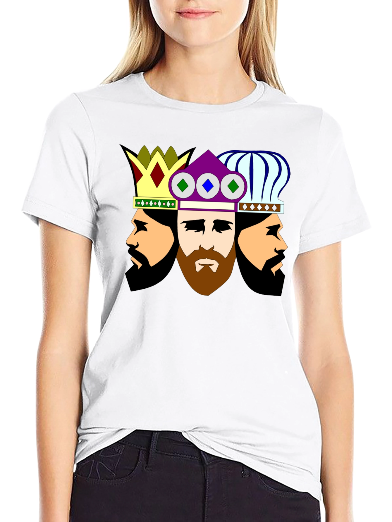 Three Kings Graphic Tee - Stylish Crew Neck T-Shirt