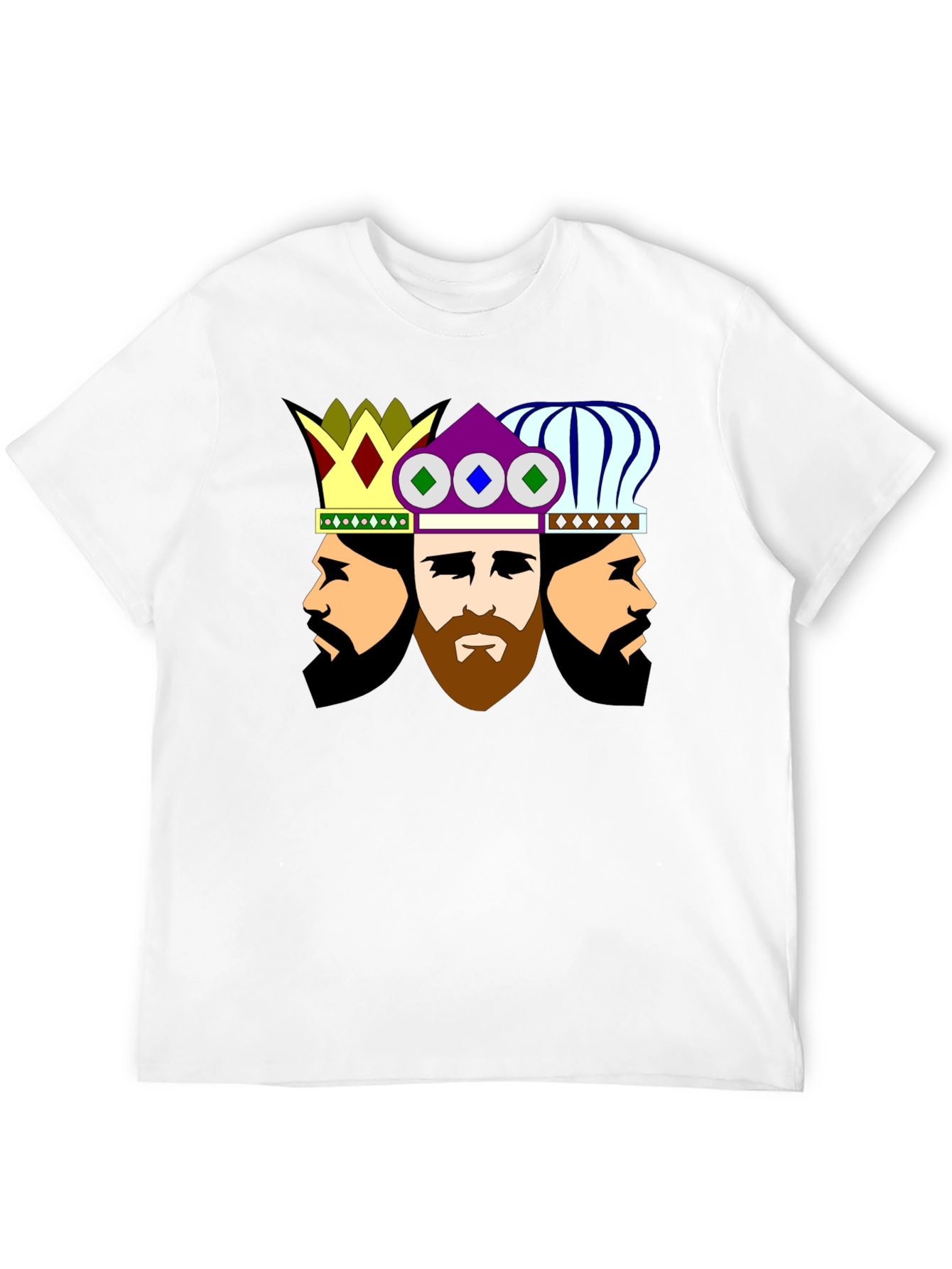 Three Kings Graphic Tee - Stylish Crew Neck T-Shirt