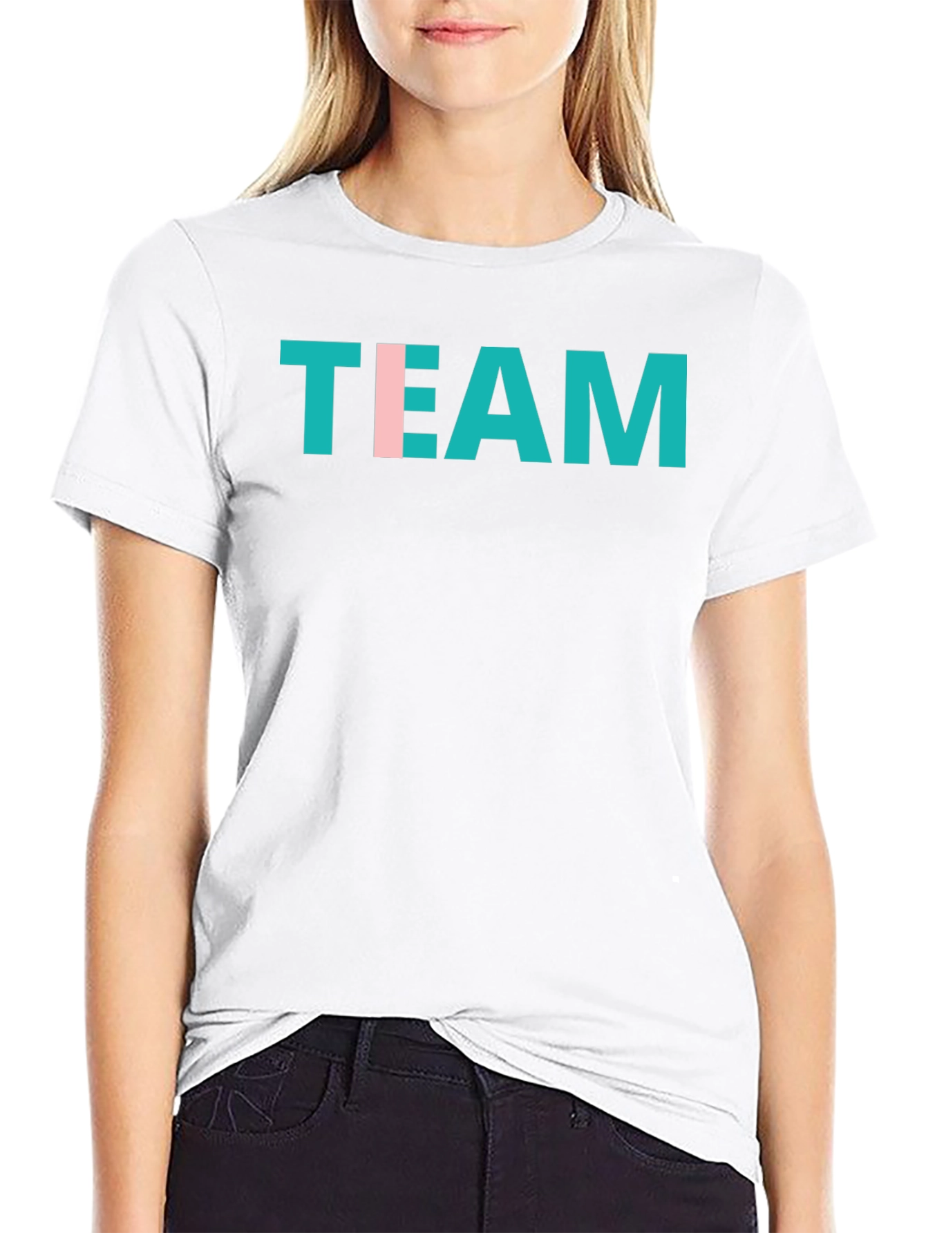 Team Graphic Tee - Stylish Crew Neck T-Shirt