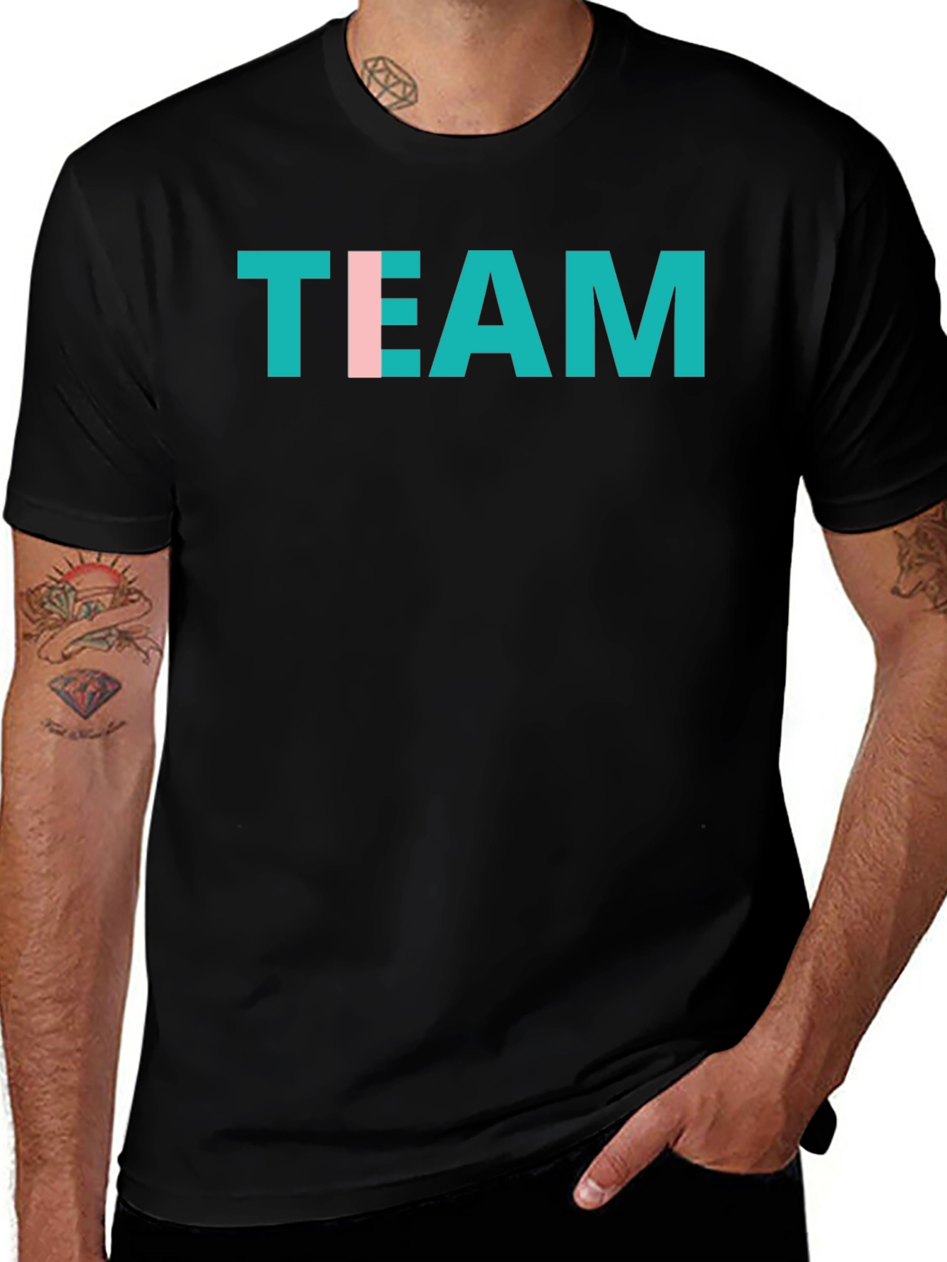 Team Graphic Tee - Stylish Crew Neck T-Shirt
