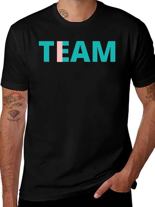 Team Graphic Tee - Stylish Crew Neck T-Shirt